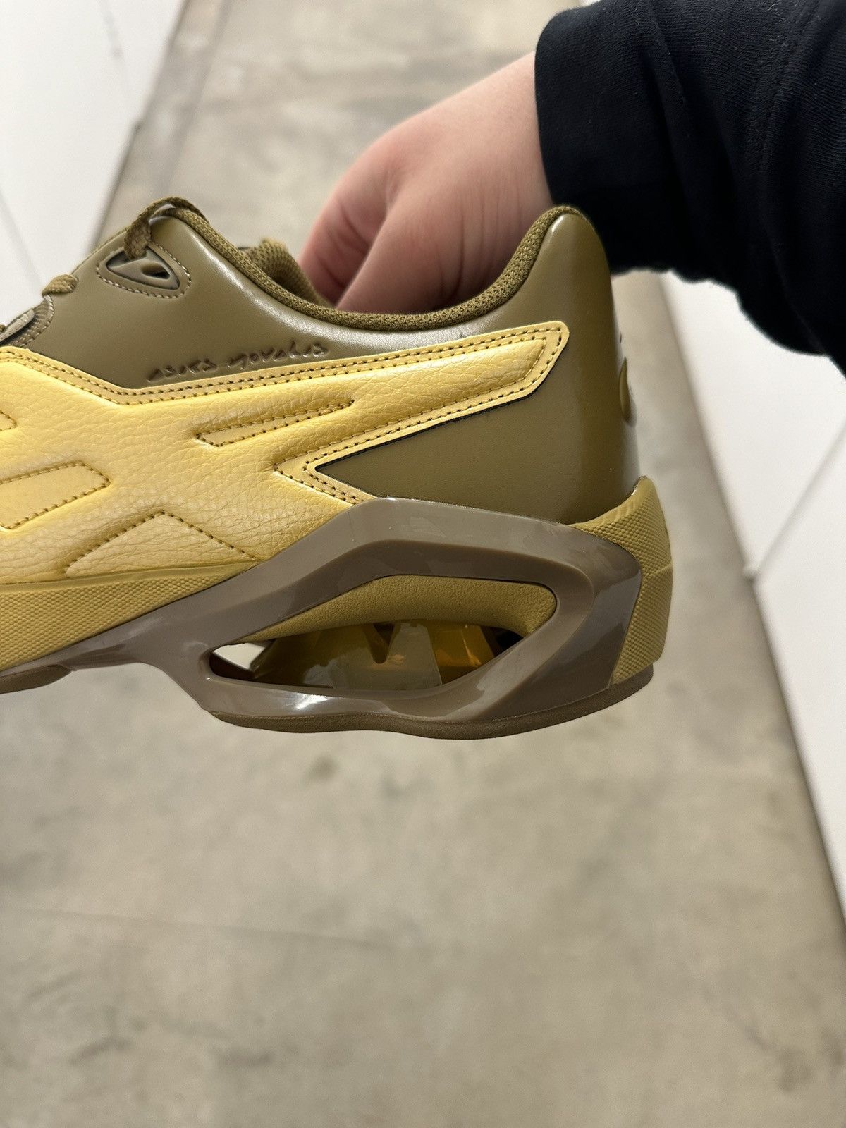 Asics × Kiko Kostadinov ASICS, kiko kostadinov. Yellow mixed material runners. Size US 12 / EU 45 - 5 Thumbnail