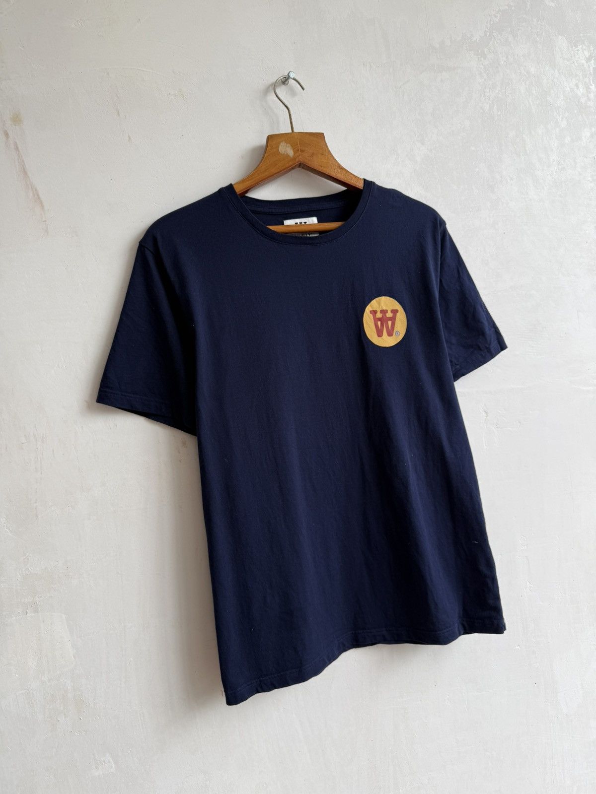 Wood Wood Wood Wood Double A Navy men’s tshirt size XL Size US XL / EU 56 / 4 - 2 Thumbnail