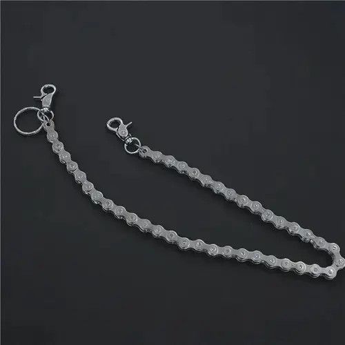VIBE Punk Rock Unique Metal Minimalist Bicycle Chain Keychains Size ONE SIZE - 4 Thumbnail