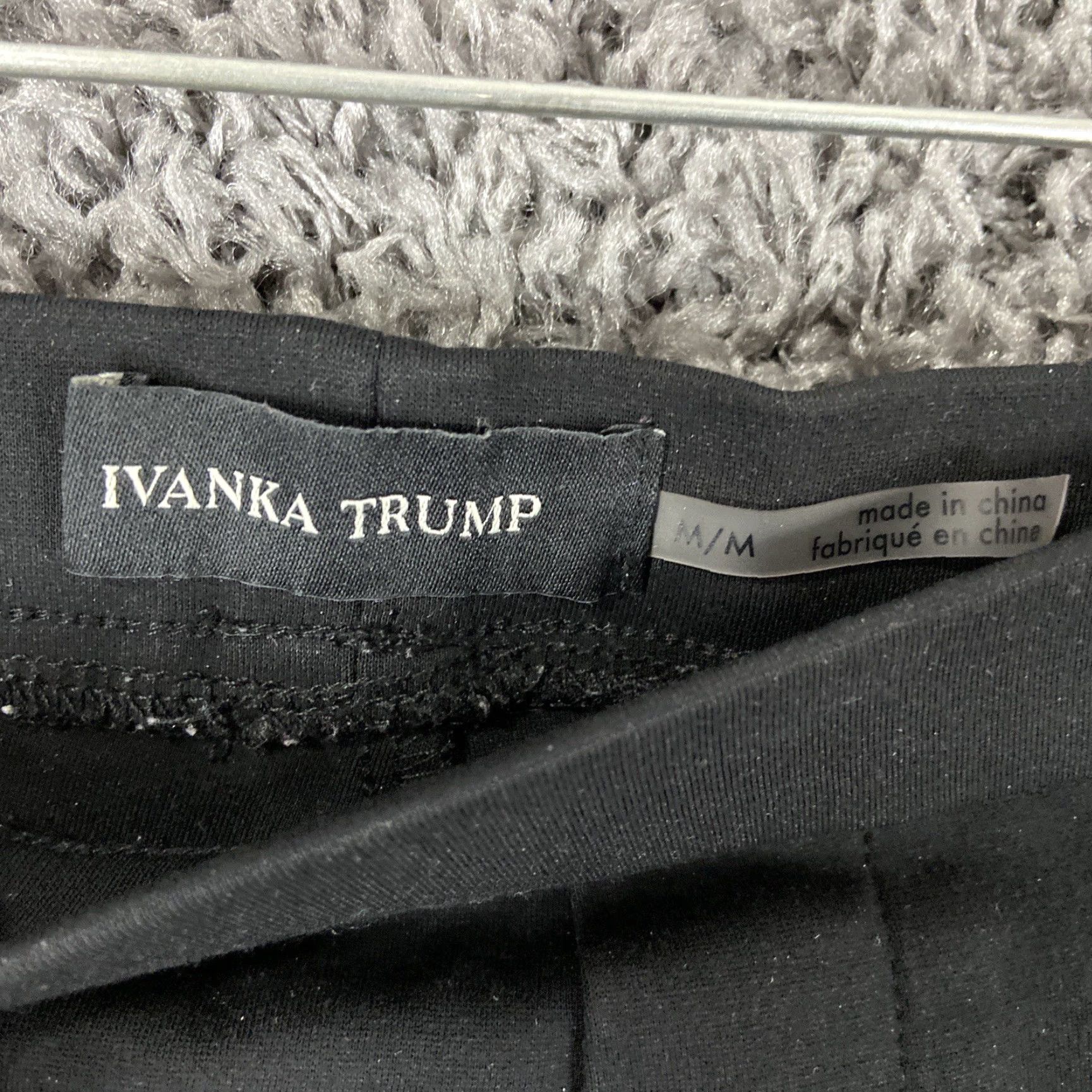 Vintage Ivanka Trump Pants Women M Black Skinny Zipper Pockets Womens Size 32" / US 10 / IT 46 - 5 Thumbnail
