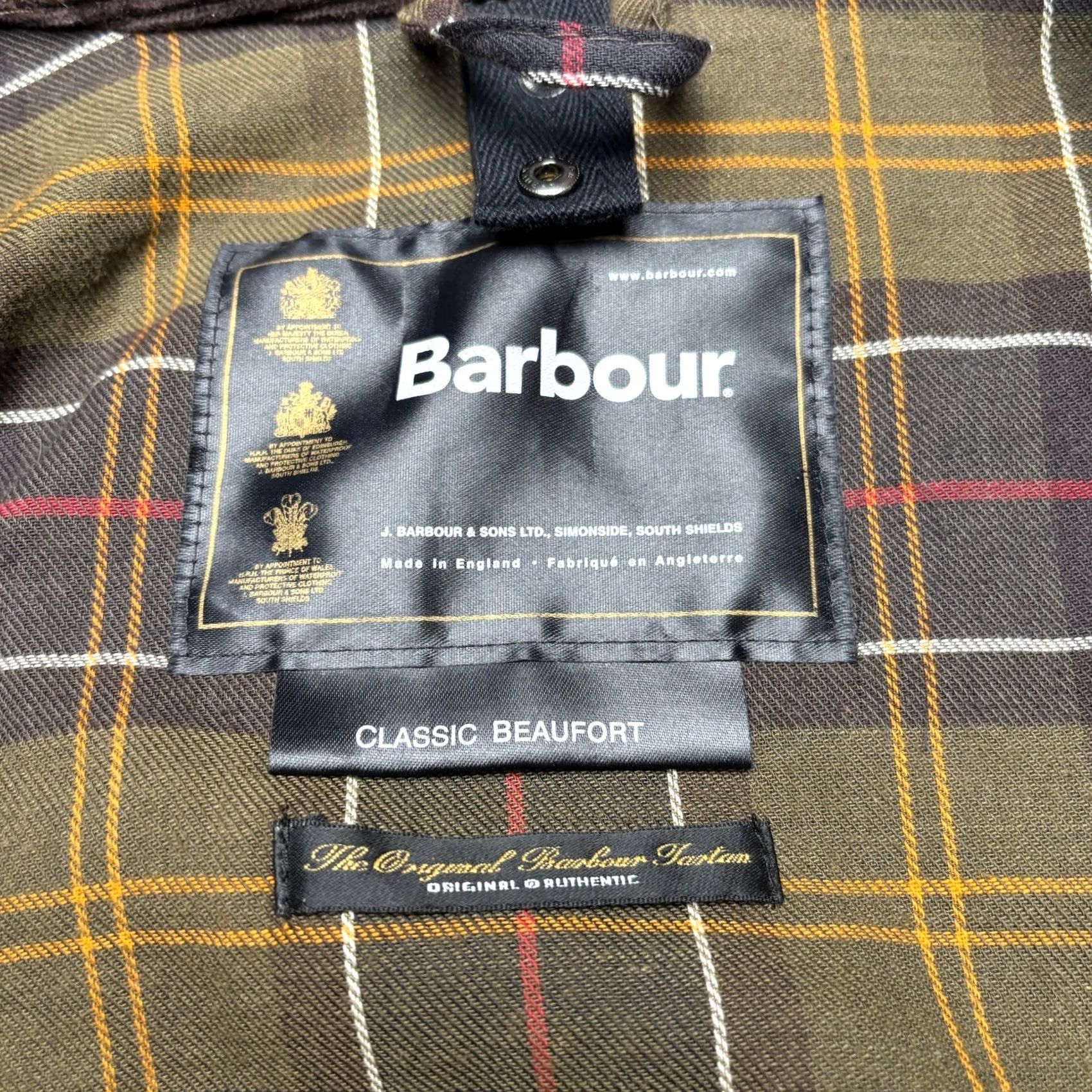 Barbour Barbour Classic Beaufort Waxed Jacket Men's C46 A830 Plaid Lined Olive Size US S / EU 44-46 / 1 - 4 Thumbnail
