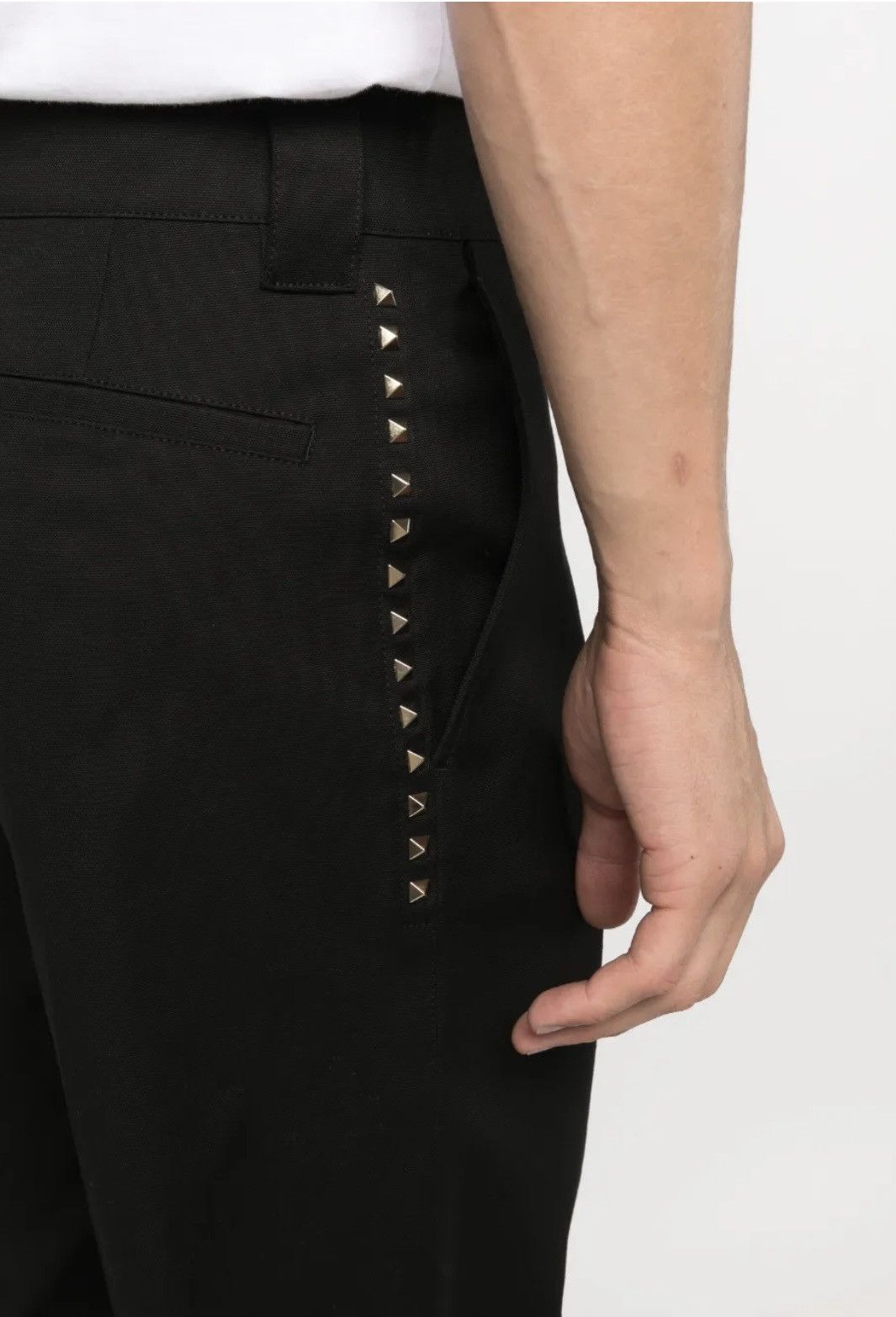 Valentino Valentino Garavani Rockstud-Embellished Tailored Pants Size US 32 / EU 48 - 2 Thumbnail