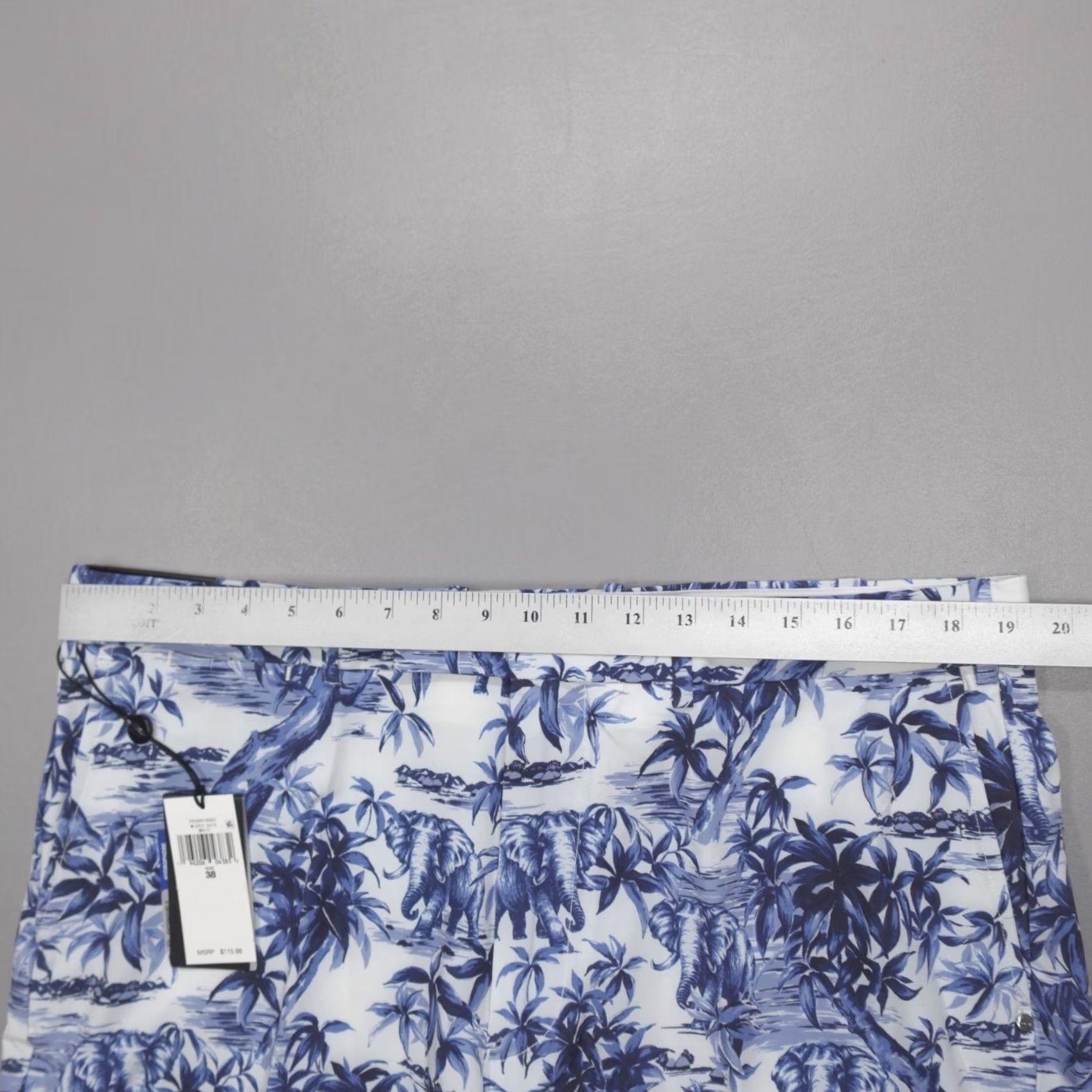 RLX Ralph Lauren RLX Ralph Lauren Golf Shorts 9" Classic Fit Elephant Safari White Blue Size 38 Men Summer Chino Pockets Stretch Size US 38 / EU 54 - 6 Thumbnail