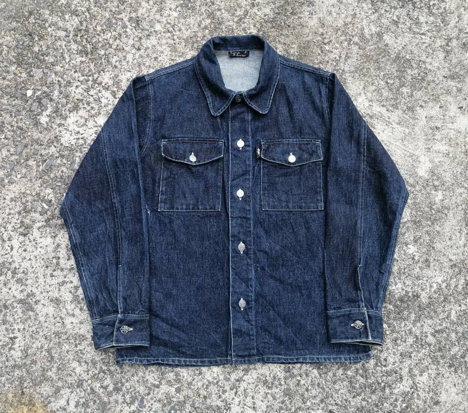agnes b. Agnes B. Homme Denim Jacket Size US S / EU 44-46 / 1 - 1 Thumbnail