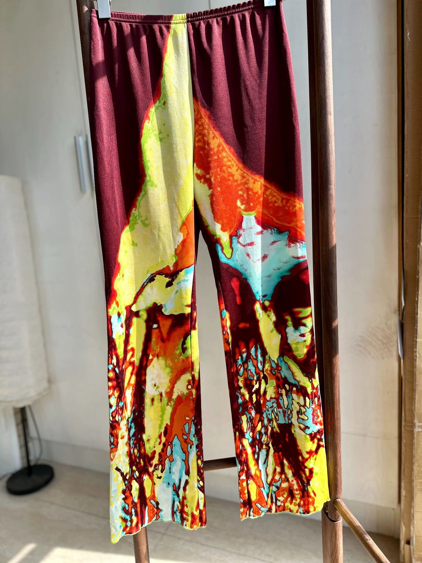Jean Paul Gaultier JPG Thermal Imaging Portrait Print Pants 95 New Rare Size 27" / US 4 / IT 40 - 1 Thumbnail