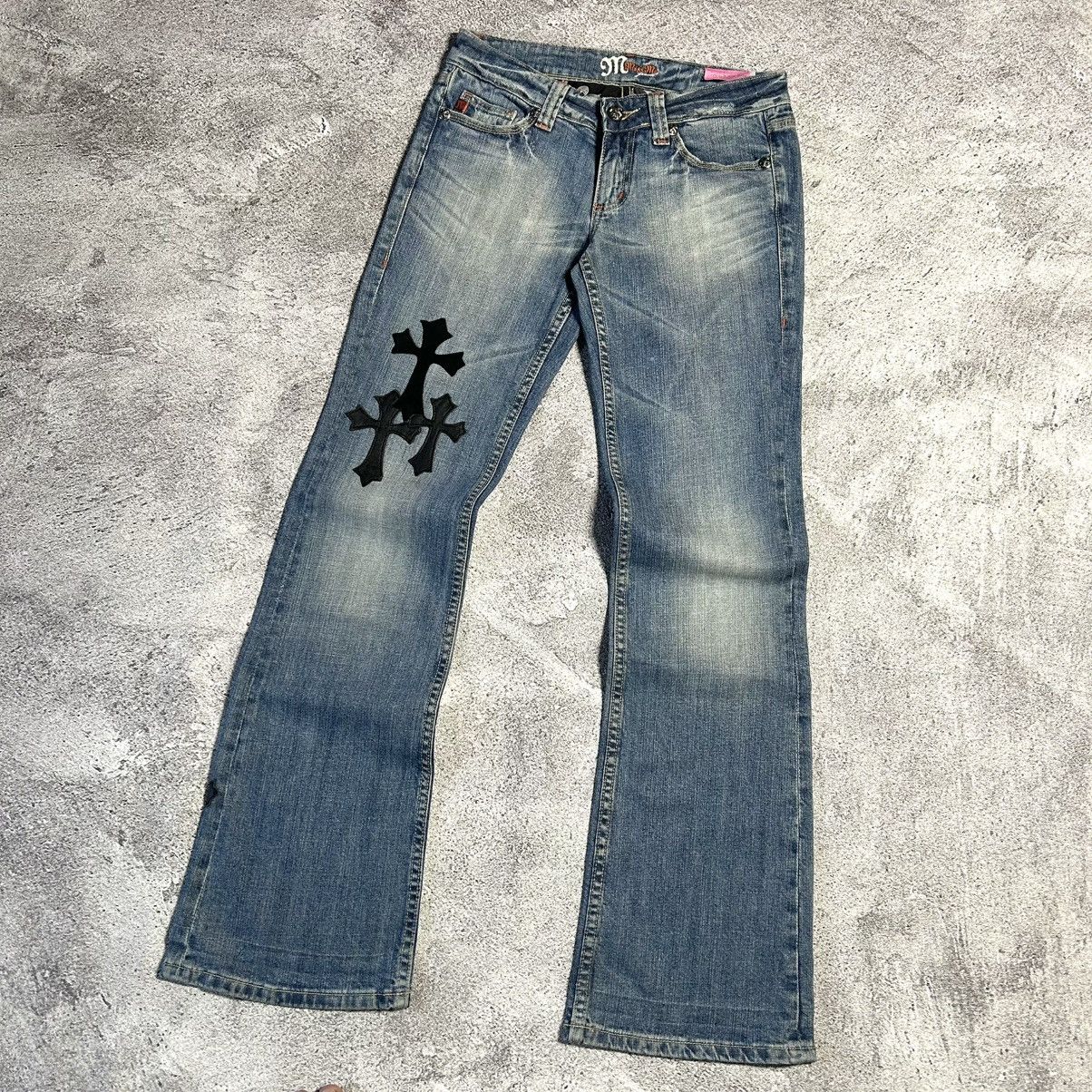 Japanese Brand Vintage Rare Missme Flared Denim Patch Art Size US 30 / EU 46 - 11 Thumbnail