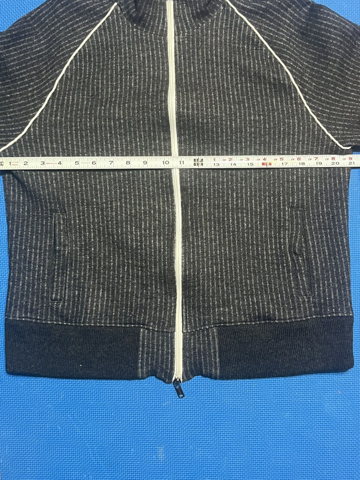 Todd Snyder Todd Snyder Chalk Stripe Track Jacket Charcoal Medium Size US M / EU 48-50 / 2 - 4 Thumbnail