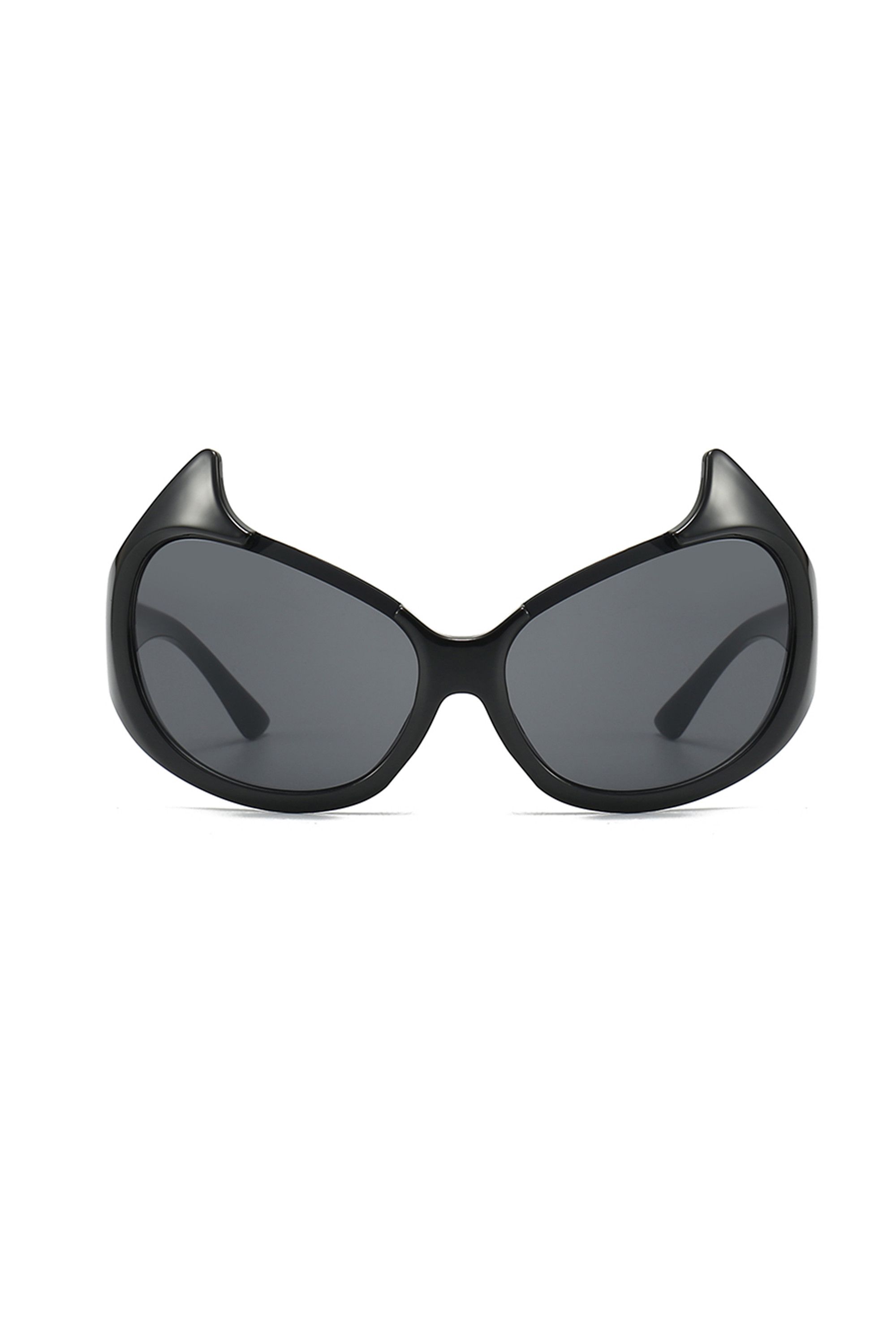 Japanese Brand Y2k Avant Garde Futuristic Little Devil Black Sunglasses OS Size ONE SIZE - 7 Thumbnail