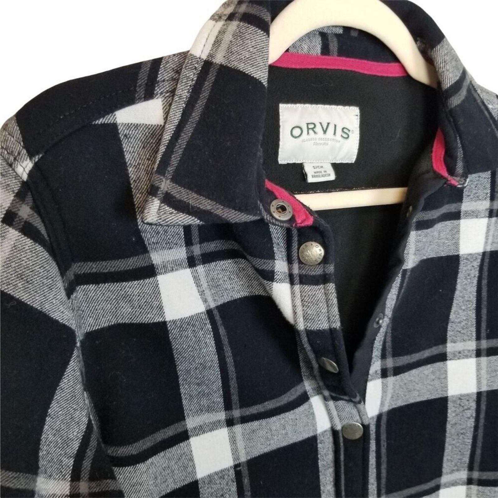 Orvis Orvis Womens Flannel Shacket S Gorpcore Snap Front Utility Size S / US 4 / IT 40 - 5 Thumbnail