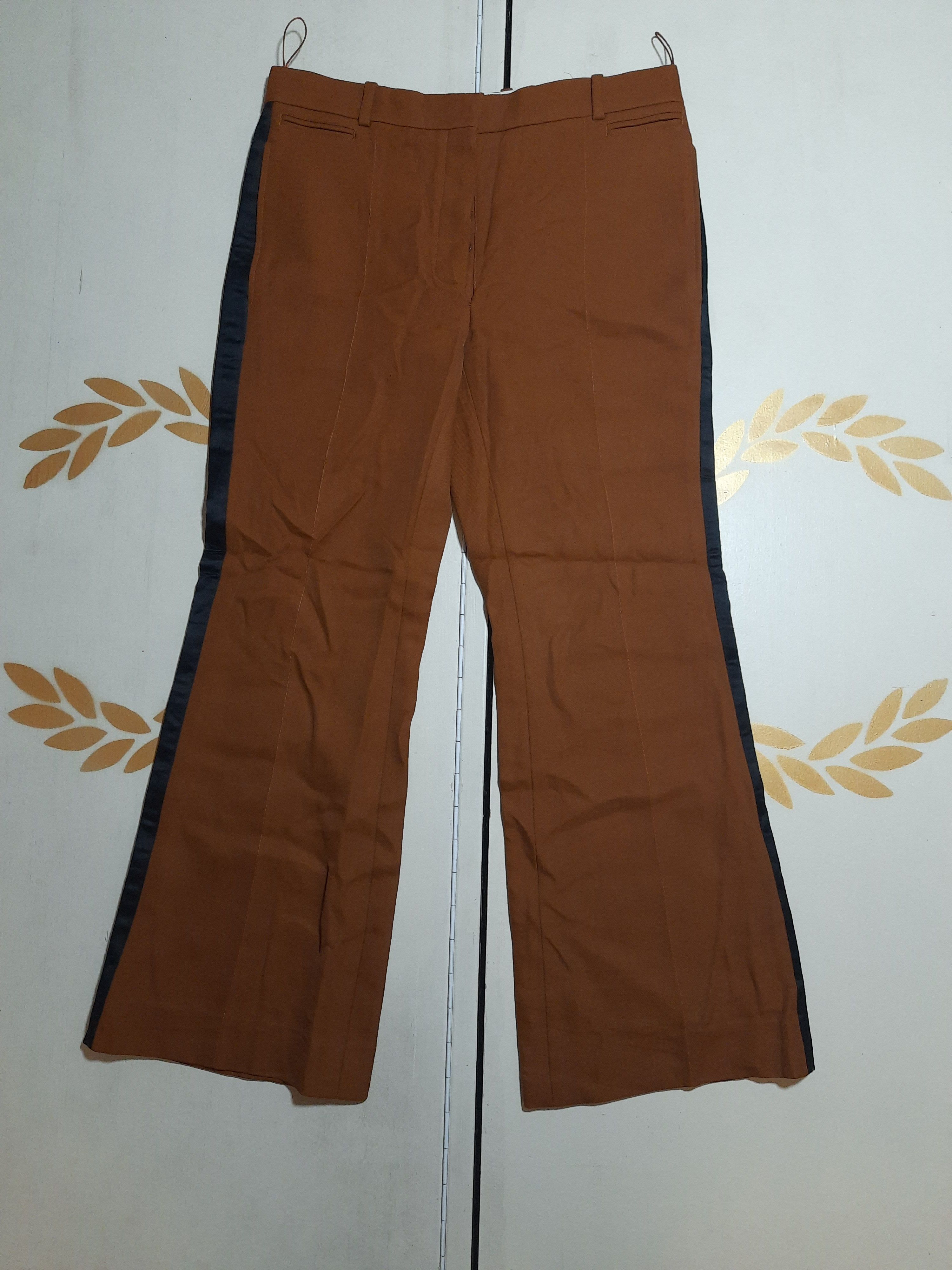 image of Avant Garde Nina Ricci Luxury Stripes Pants in Brown, Women's (Size 27)