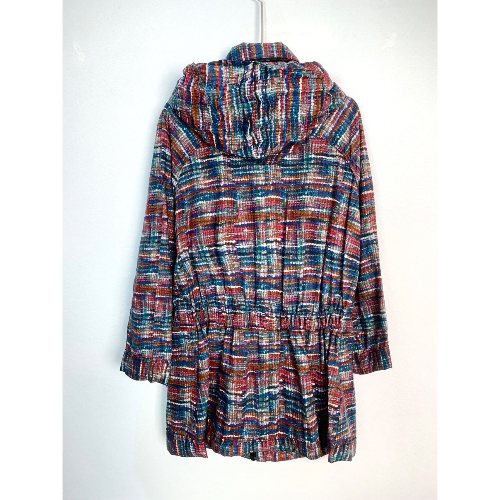 Chanel CHANEL Multicolor Tweed Hooded Coat With Drawstring Waist Si Size M / US 6-8 / IT 42-44 - 6 Thumbnail