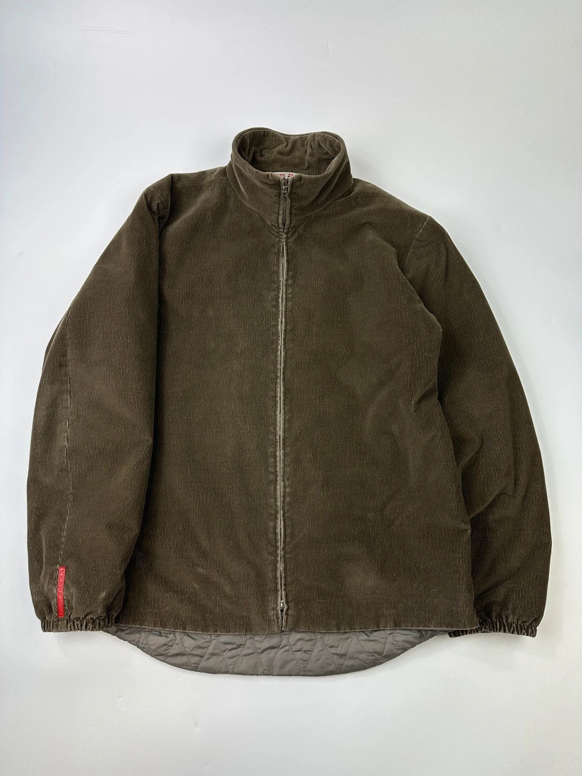 Prada Prada Sport FW01-05 Khaki Brown Corduroy Padded Jacket Size US XL / EU 56 / 4 - 1 Thumbnail