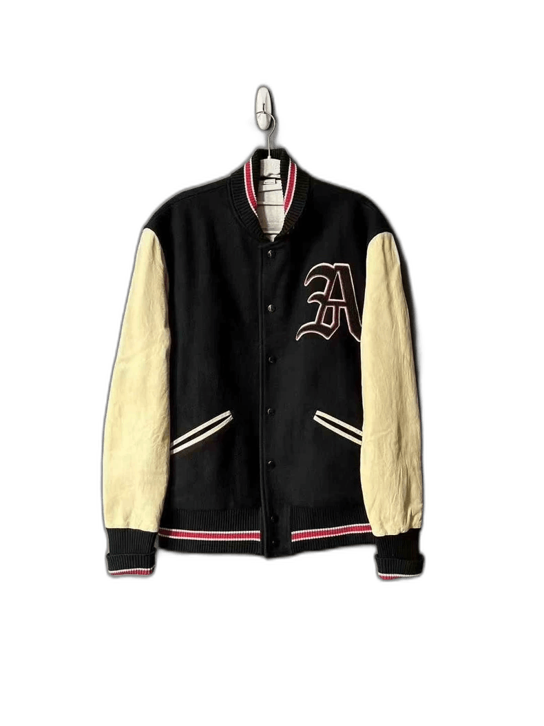 Gucci Gucci Baseball Jacket with Leather Sleeves Size US L / EU 52-54 / 3 - 1 Thumbnail