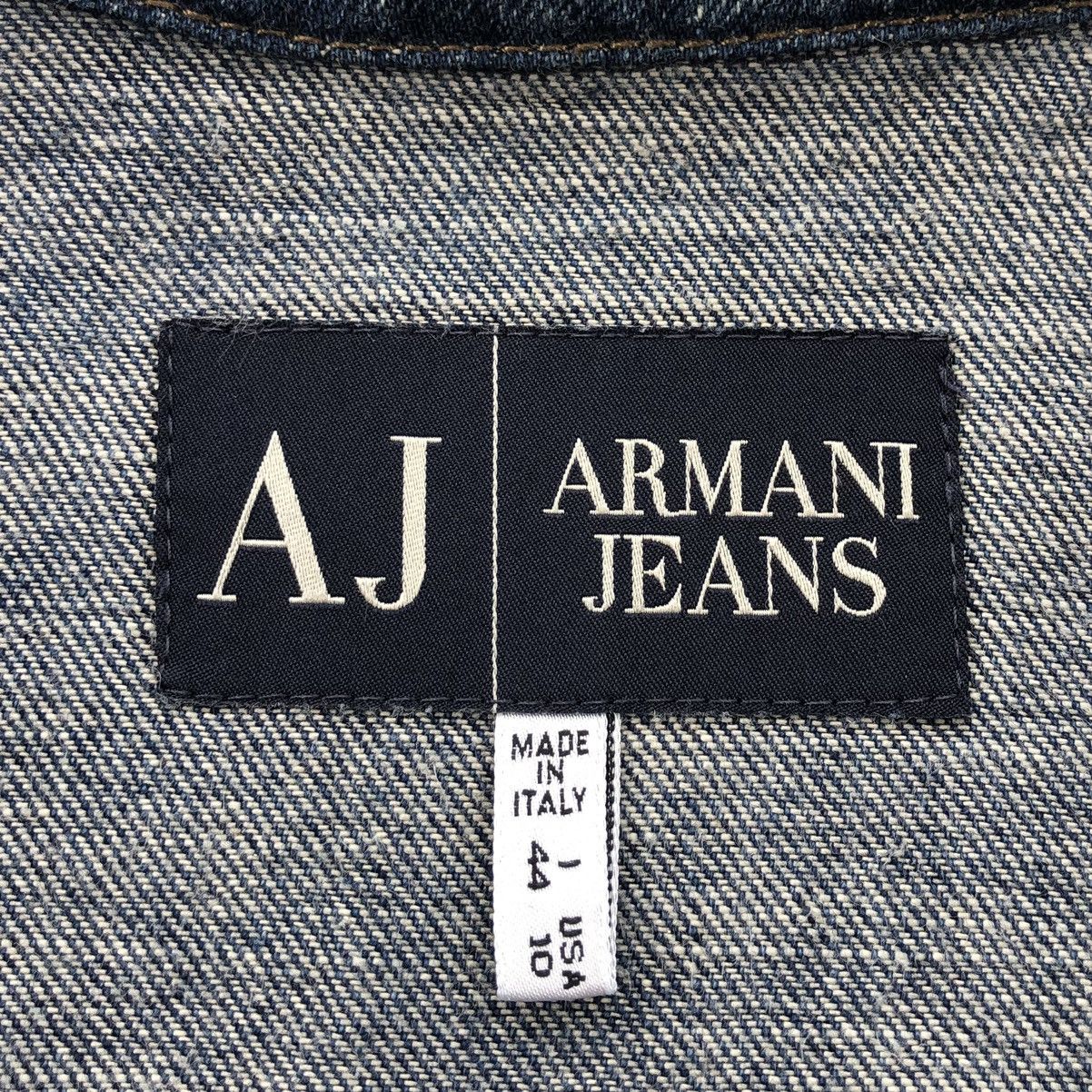 Armani Armani Jeans INDIGO Denim Snap Button JACKET Size M / US 6-8 / IT 42-44 - 14 Thumbnail