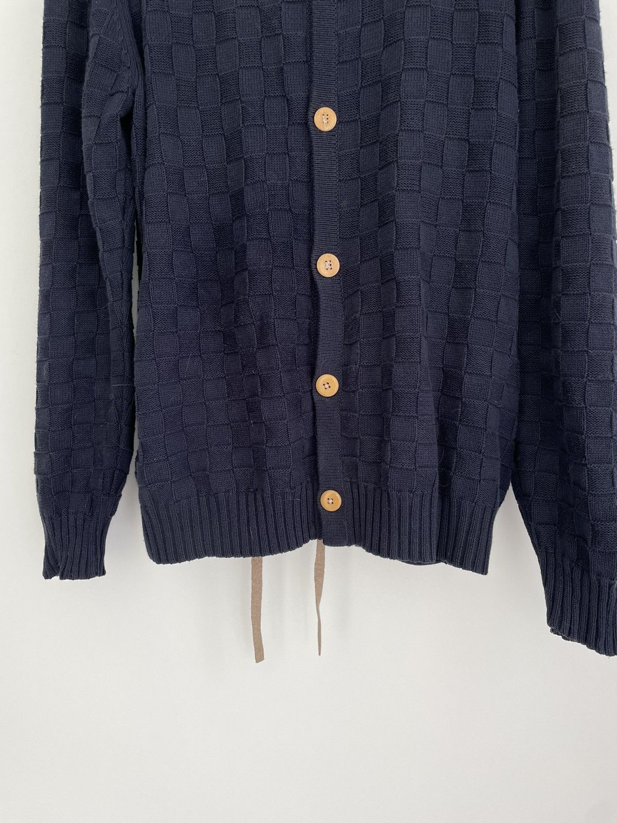 Folk FOLK Merino Wool Cotton Ckeck Cardigan Size 6 Size US XXL / EU 58 / 5 - 5 Thumbnail