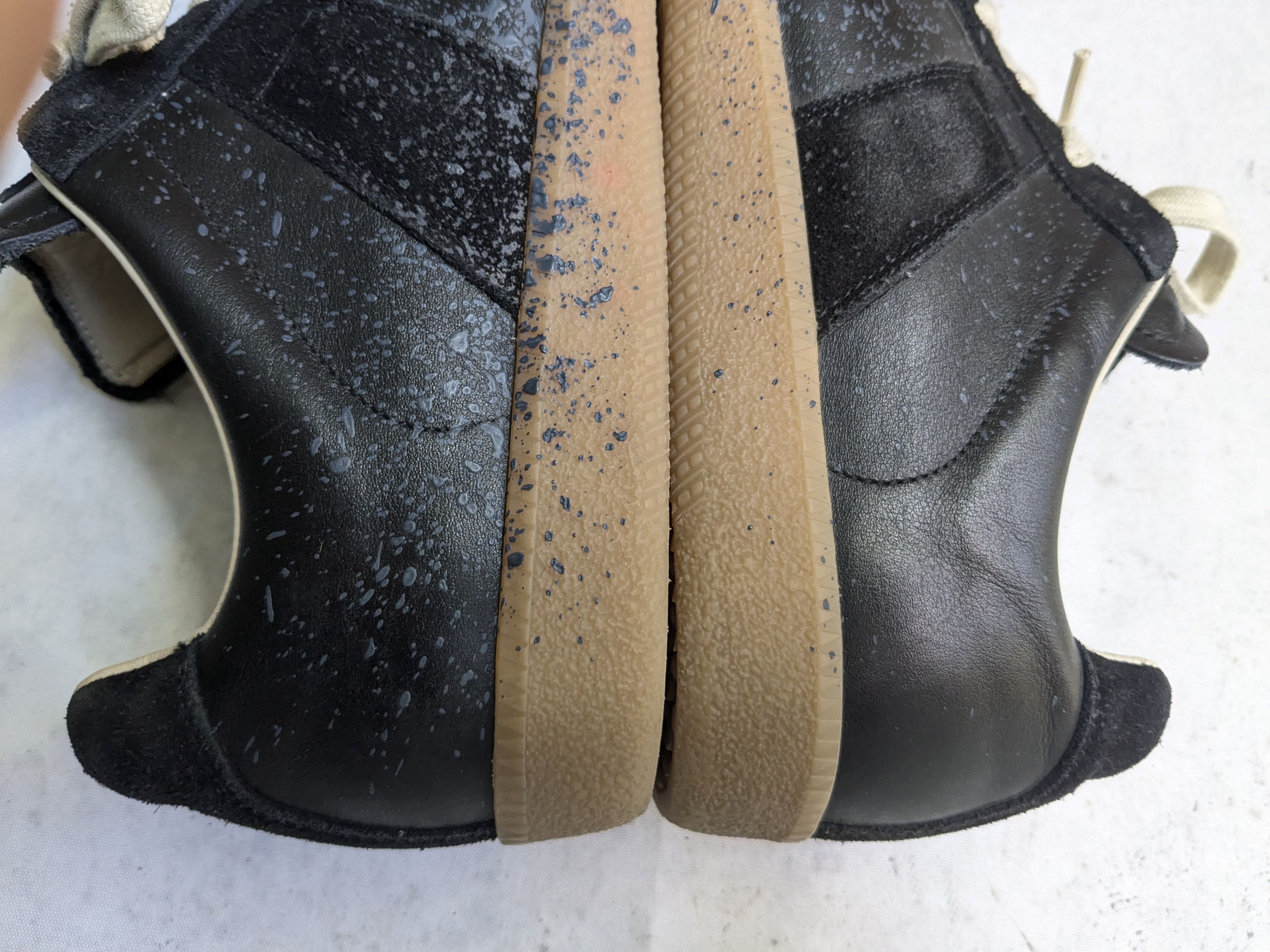 Maison Margiela Maison Margiela black pewter paint sneaker paint 9 42 Size US 9 / EU 42 - 9 Thumbnail
