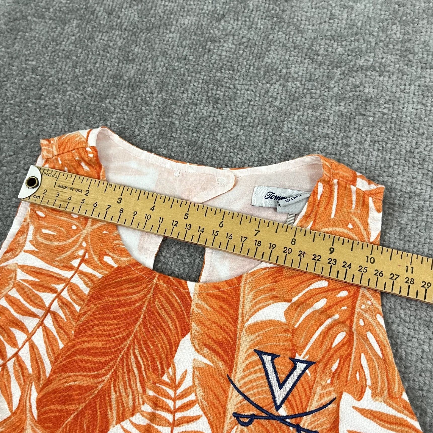 Tommy Bahama Tommy Bahama Dress Womens XS Orange Linen Floral Shift Mini Preppy Hawaiian Size XS / US 0-2 / IT 36-38 - 6 Thumbnail