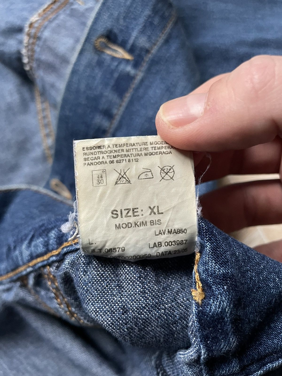 Diesel × Vintage Vintage Archive Diesel Women’s Denim Jacket Logo XL Blue Size XL / US 12-14 / IT 48-50 - 15 Thumbnail