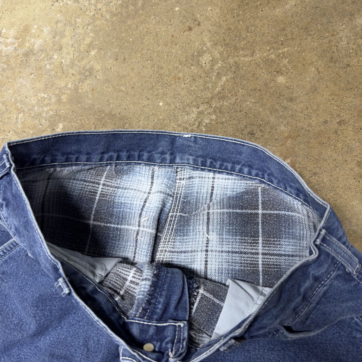 Carhartt VINTAGE CARHARTT CARPENTER BLANKET LINED DENIM WORK JEANS 29 Size US 29 - 3 Thumbnail
