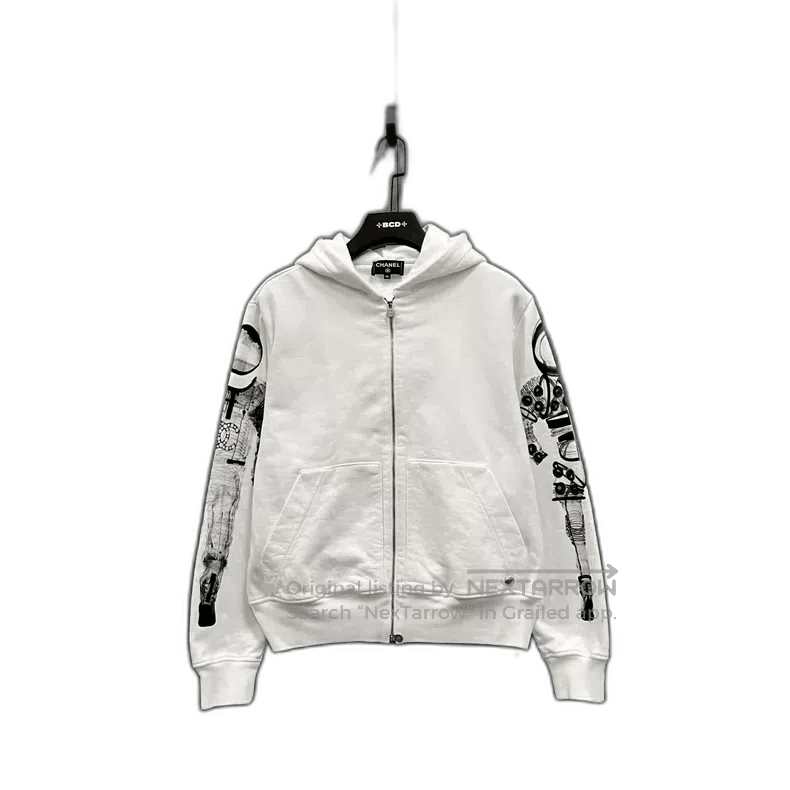 Chanel CHANEL Astronaut Print Zip-Up Hoodie. Size US M / EU 48-50 / 2 - 1 Thumbnail