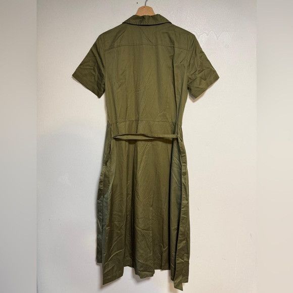 Brooks Brothers Brooks Brothers Green Button-Down Shirt Dress Sz 6 Size M / US 6-8 / IT 42-44 - 5 Thumbnail