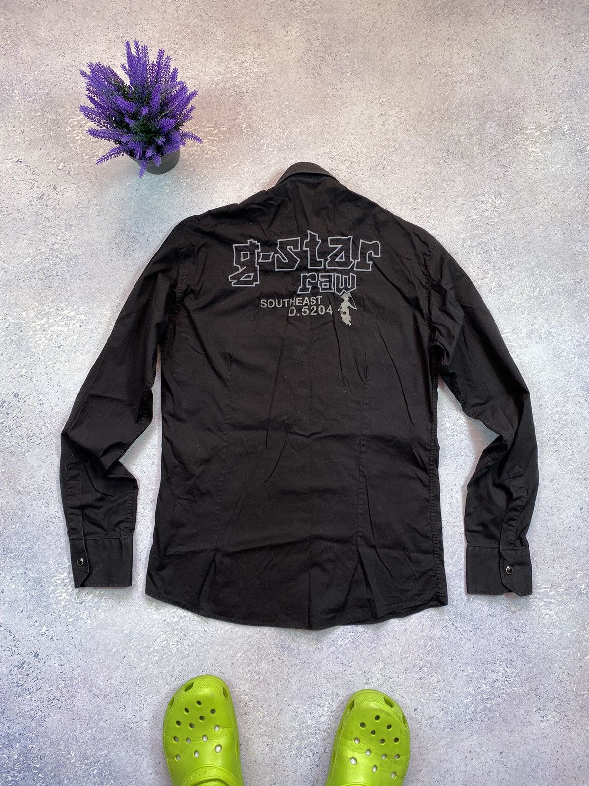 G-Star G Star Raw Men’s Black Shirt With Big Logo Size US M / EU 48-50 / 2 - 1 Thumbnail