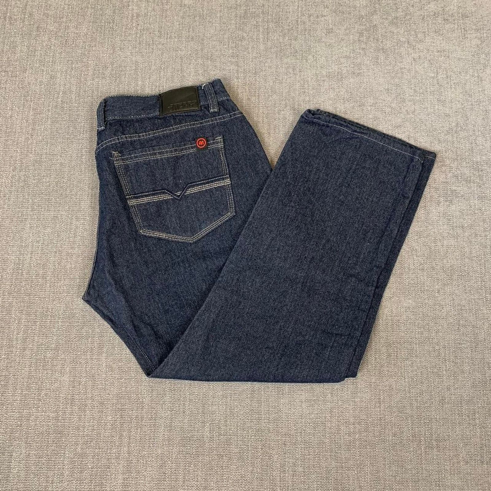 Other Y2K Mecca Baggy Dark Wash Denim Jeans Size US 36 / EU 52 - 3 Thumbnail