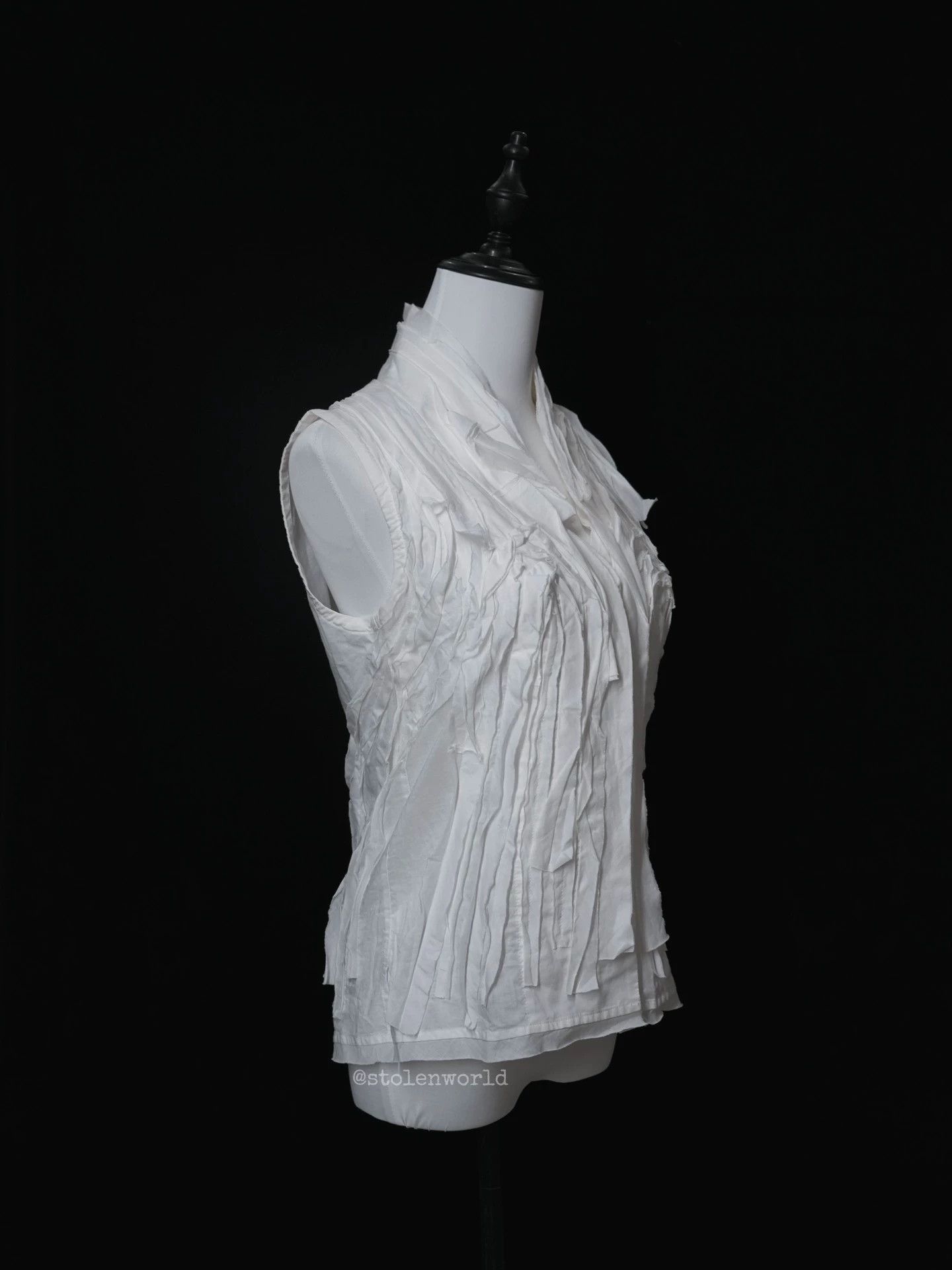 Issey Miyake Issey Miyake Cotton-Linen Patchwork Lightweight Top Size 2 Size XS / US 0-2 / IT 36-38 - 5 Thumbnail