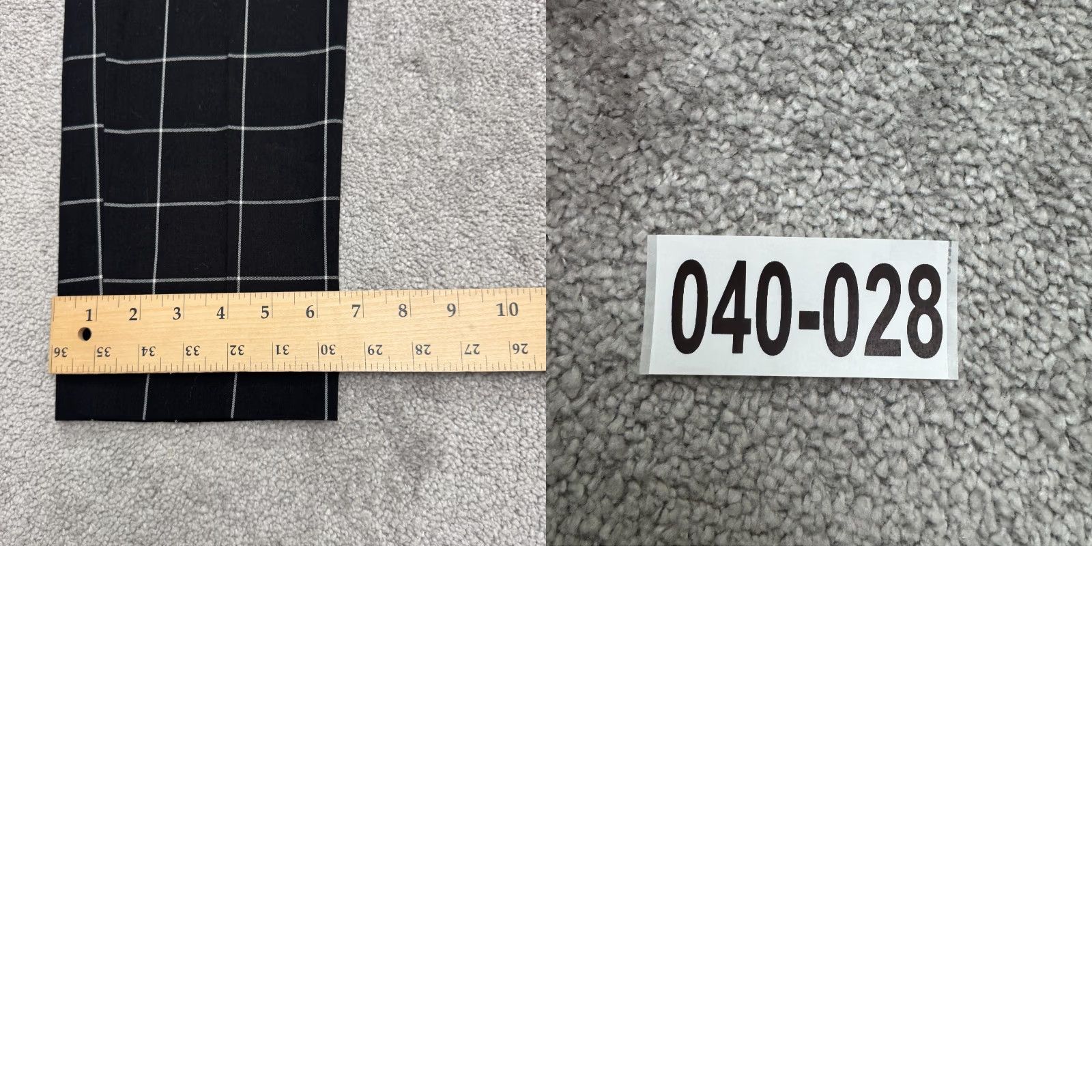 Calvin Klein Calvin Klein Windowpane Slim Fit Trouser Pants Womens 4 Black White Mid Rise NWT Size 27" / US 4 / IT 40 - 10 Thumbnail