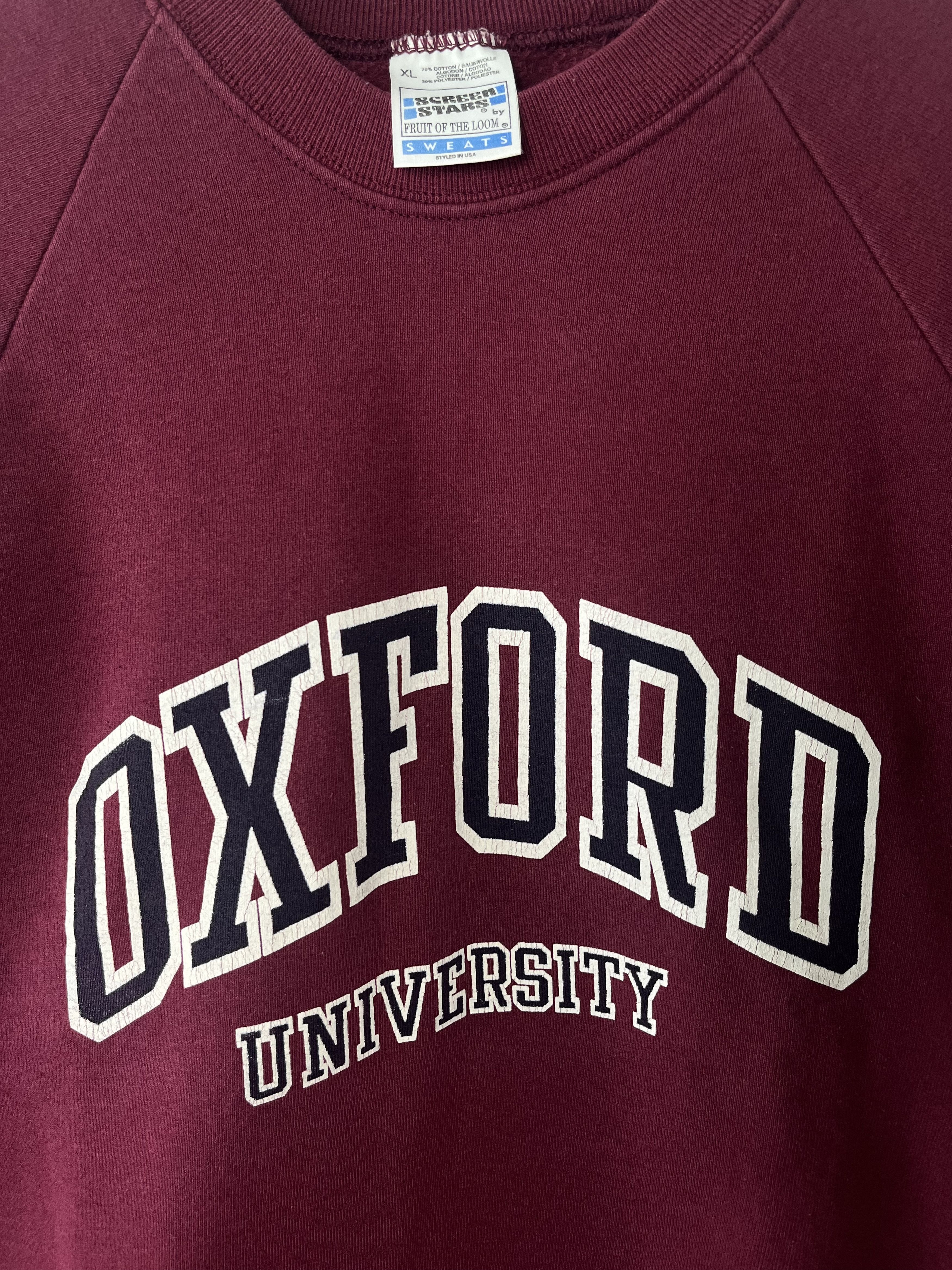 Vintage Vintage Oxford University Sweatshirt Mens XL Crewneck Sleeve Size US XL / EU 56 / 4 - 4 Thumbnail