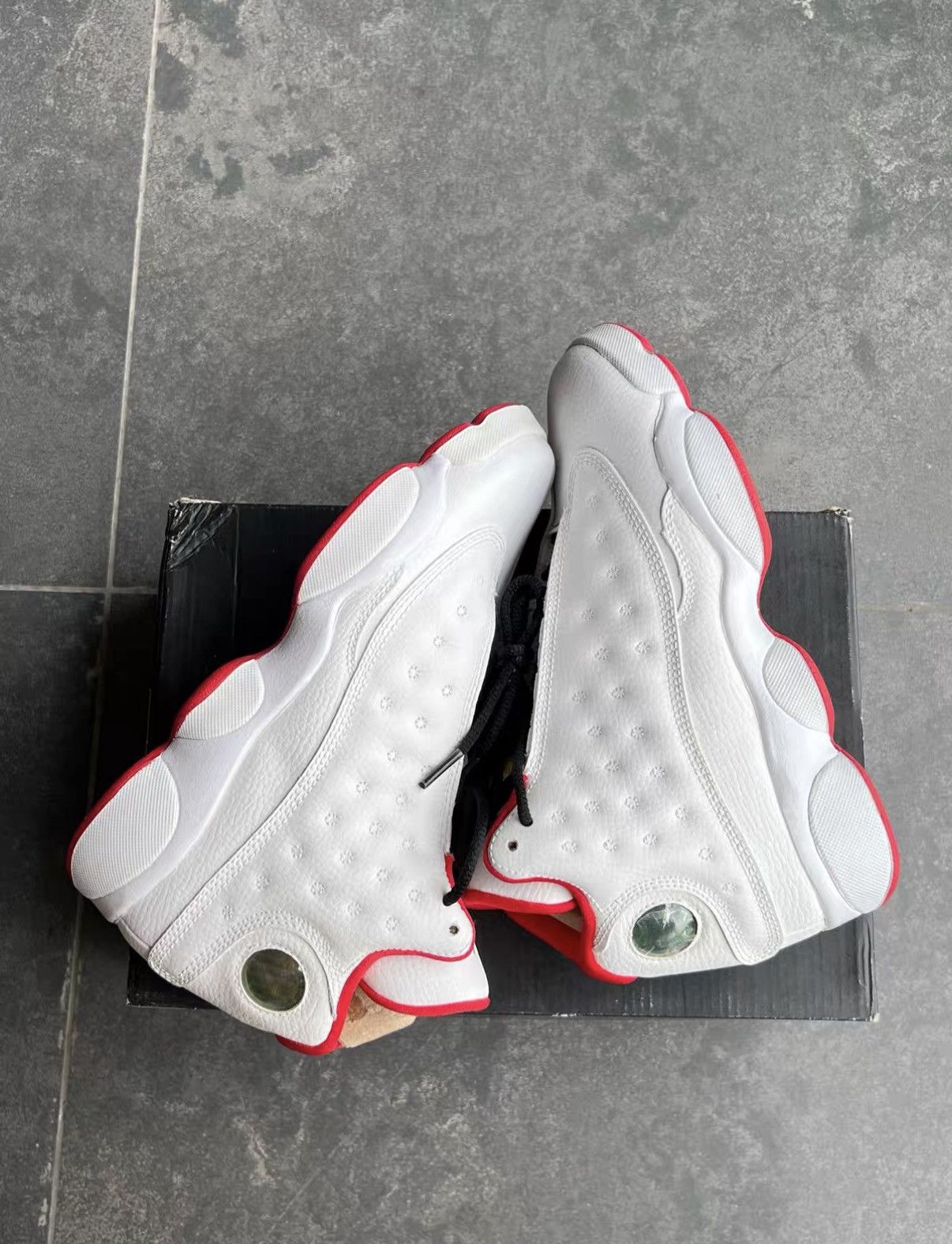 Jordan Brand Air Jordan 13 White Red J42 Size US 5.5 / EU 38 - 4 Thumbnail