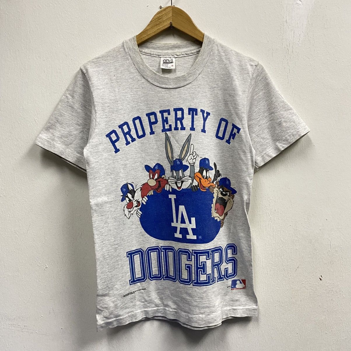MLB Vintage 90s Los Angeles Dodgers Looney Tunes Property TShirt Size US S / EU 44-46 / 1 - 1 Thumbnail