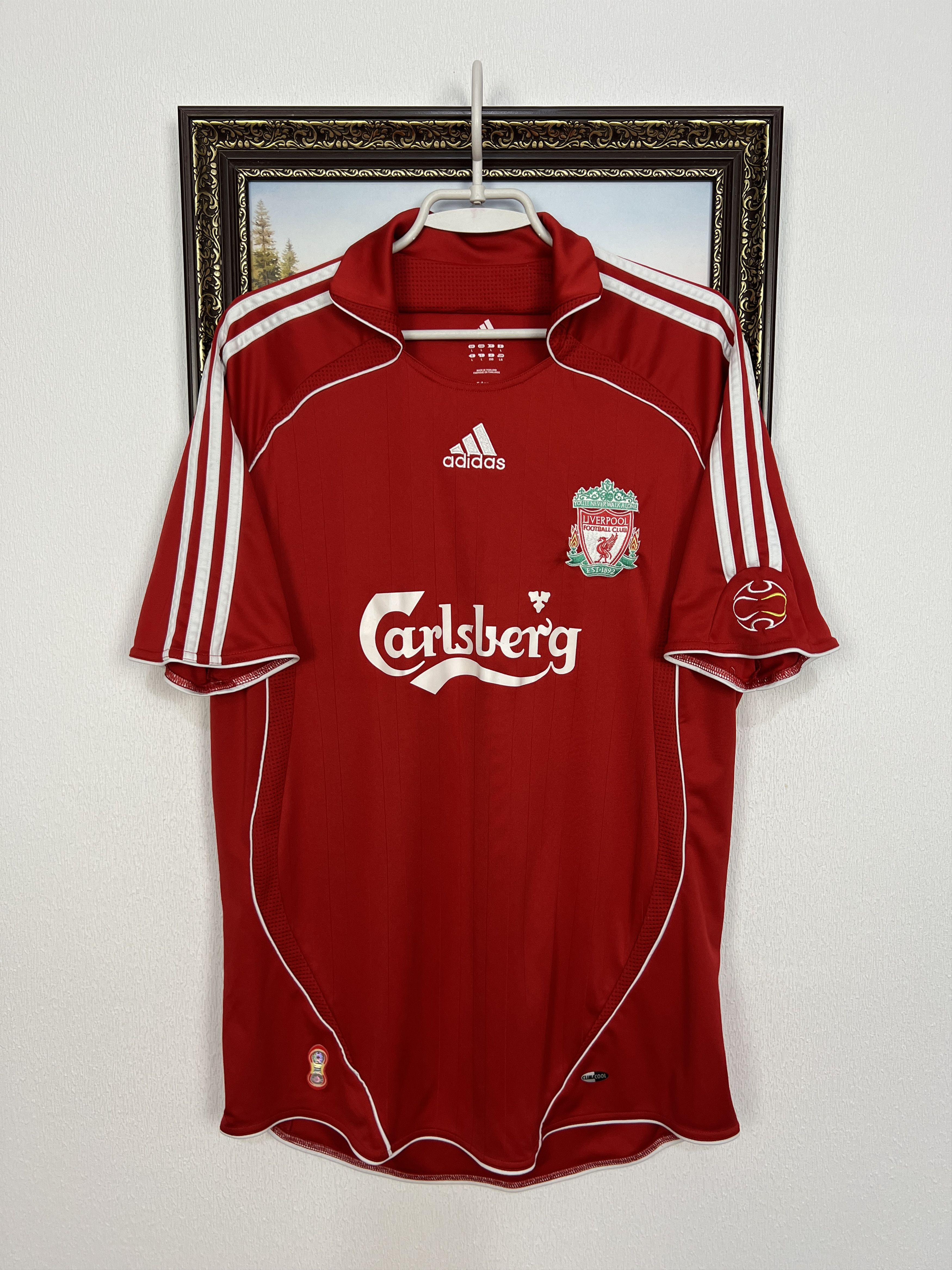 Adidas Liverpool Home football shirt 2006 Soccer Jersey Trikot Rare Size US L / EU 52-54 / 3 - 1 Thumbnail