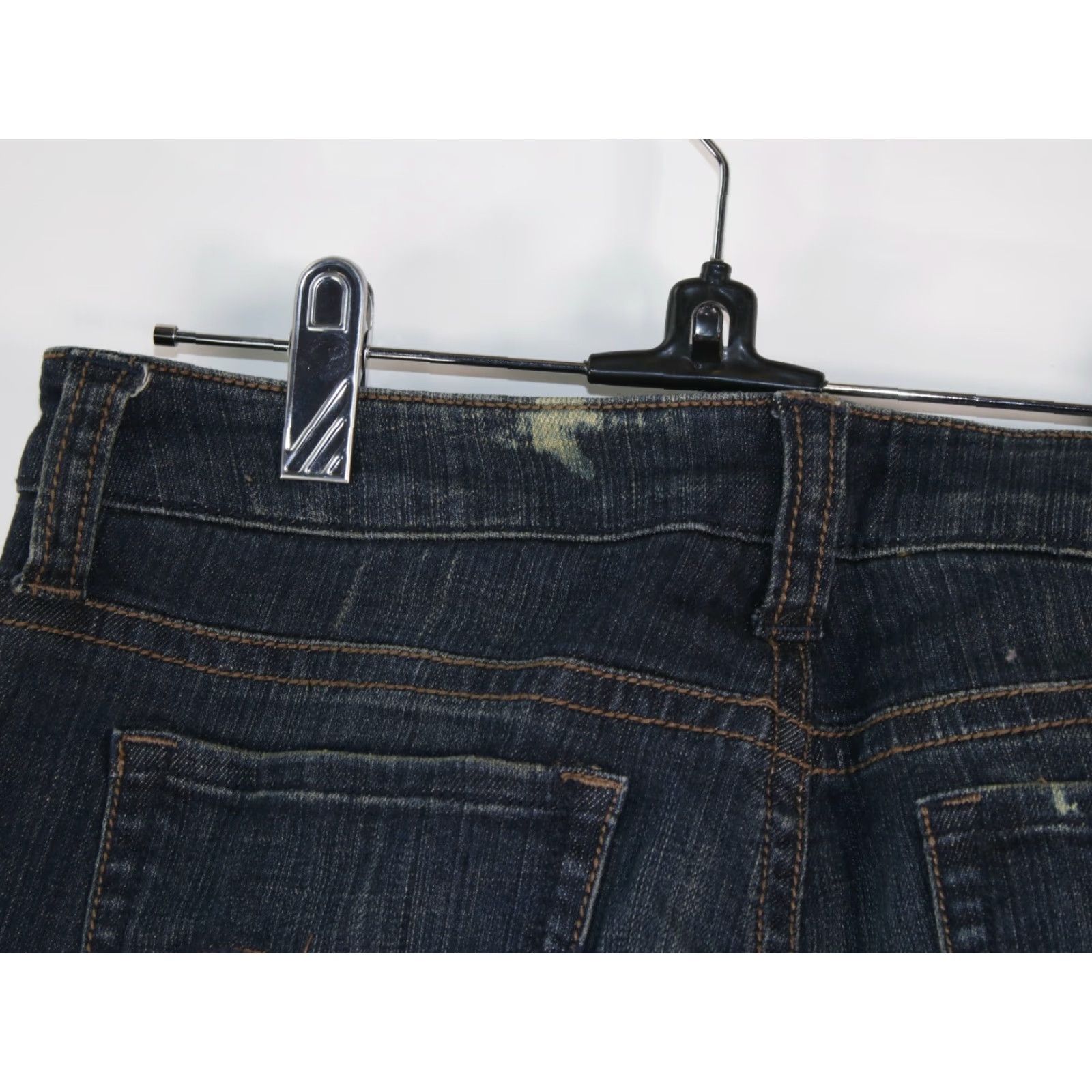 Vintage REFUGE Jeans Bootcut Denim Dark Wash Women's 11 32x32 Stretch Mid Rise 5-Pocket Size 24" / US 00 / IT 34 - 7 Thumbnail