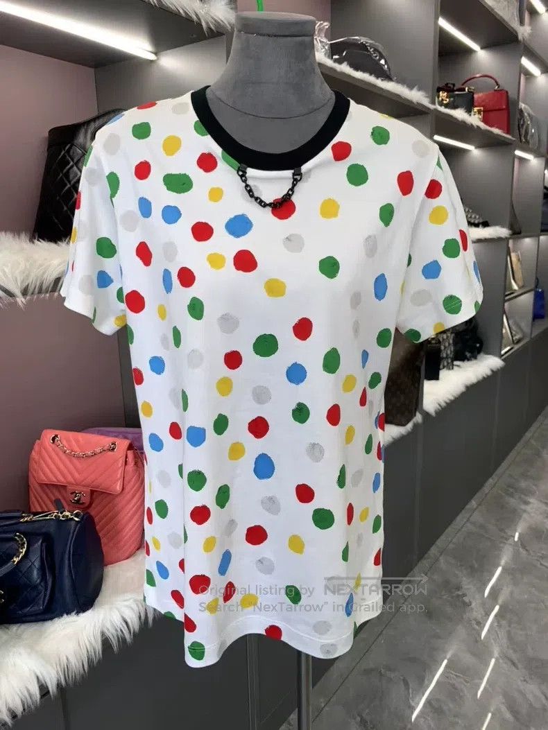 Louis Vuitton Louis Vuitton Yayoi Kusama co-branded polka-dot T-shirt Size US L / EU 52-54 / 3 - 2 Thumbnail