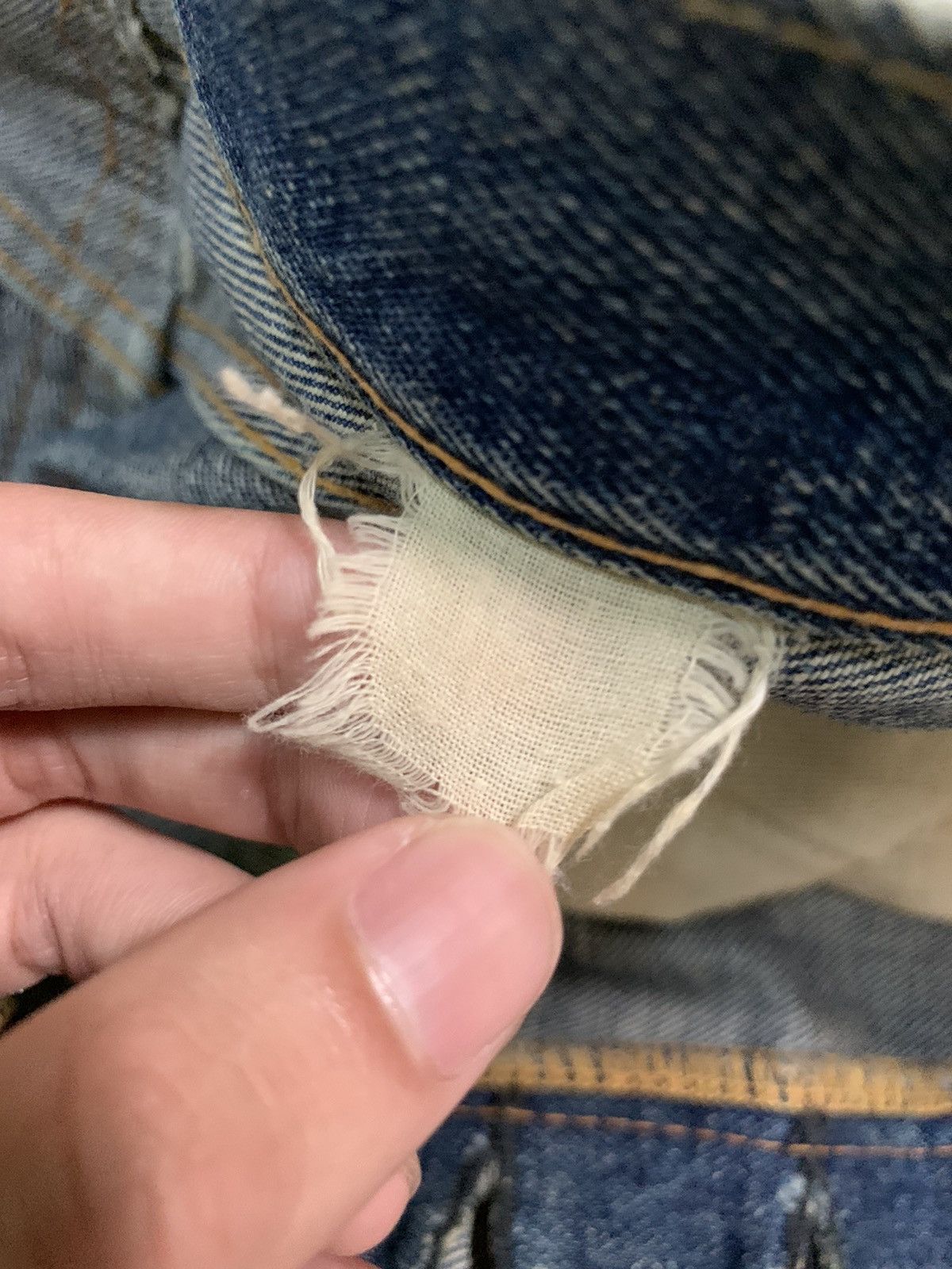 Sugar Cane VINTAGE SUGAR CANE SELVEDGE FADED & RUSTY DISTRESSED DENIM Size US 30 / EU 46 - 18 Thumbnail