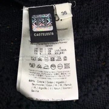 Fendi Fendi Black logo monogram V-neck cotton knit cardigan jack Size 4XL / US 24-26 - 6 Thumbnail