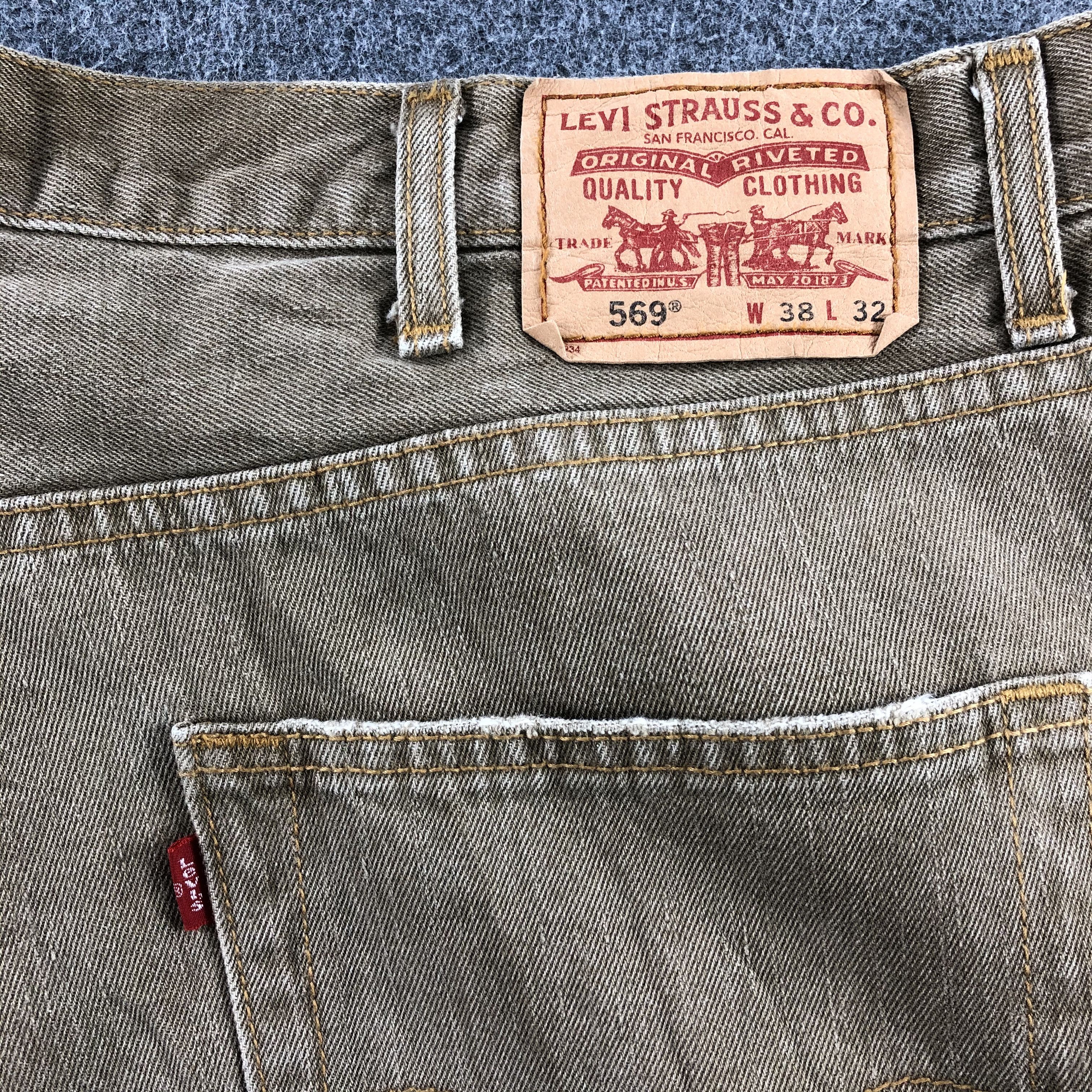 Levi's Vintage Earth Tone Levis 569 Jeans-J1228 Size US 40 / EU 56 - 5 Thumbnail