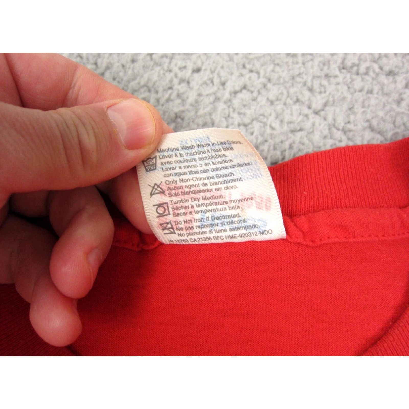 Hanes VINTAGE Hanes Shirt Adult 2XL Red Crew Neck Short Sleeve Solid Logo Made in USA Doctor Medical Mens Size US XXL / EU 58 / 5 - 5 Thumbnail
