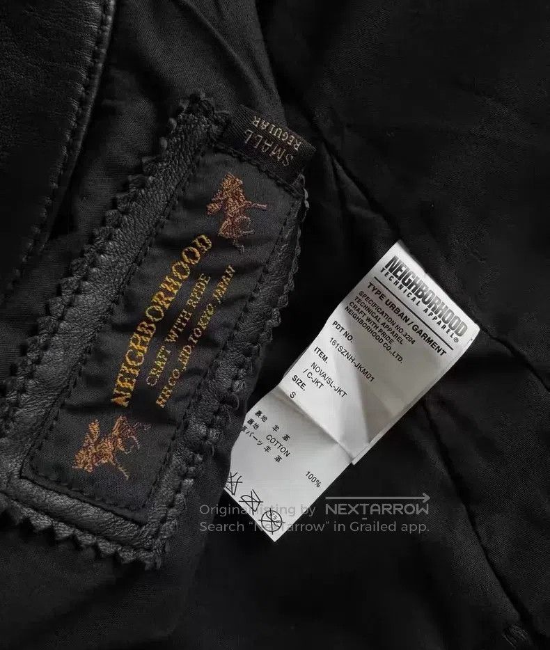 Neighborhood Neighborhood Vintage Leather Jacket Size US S / EU 44-46 / 1 - 7 Thumbnail