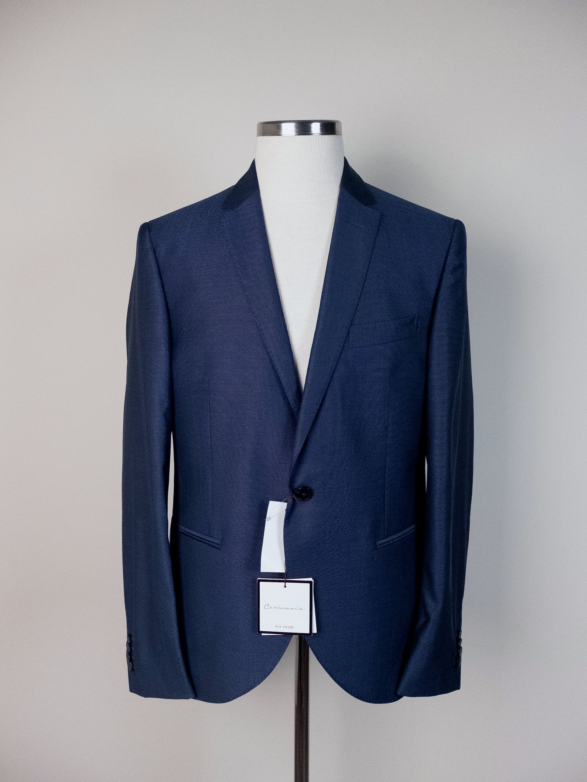 Pal Zileri PAL ZILERI Cerimonia blue special occasions 3 piece suit Size 44R - 1 Thumbnail