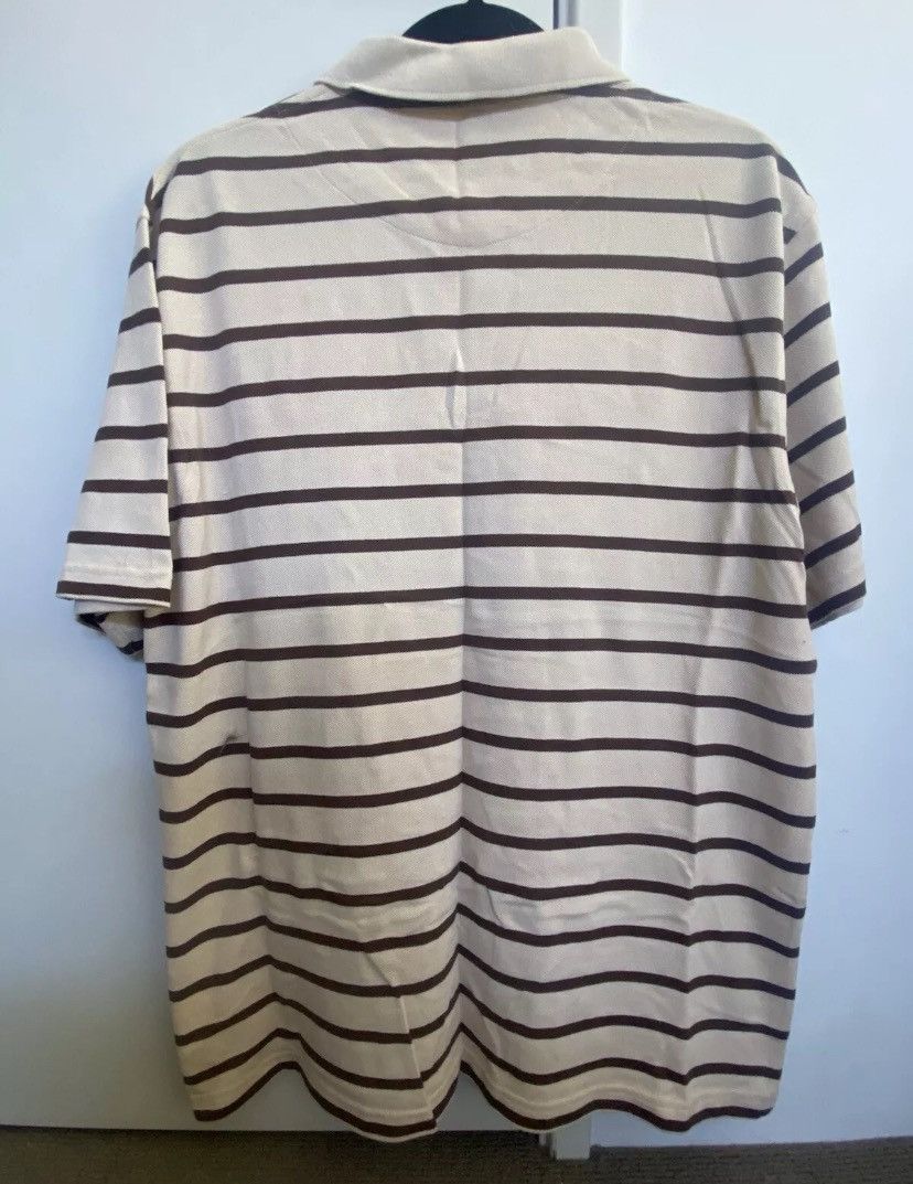 Balmain Balmain men’s beige/brown striped polo Size US XXL / EU 58 / 5 - 6 Thumbnail