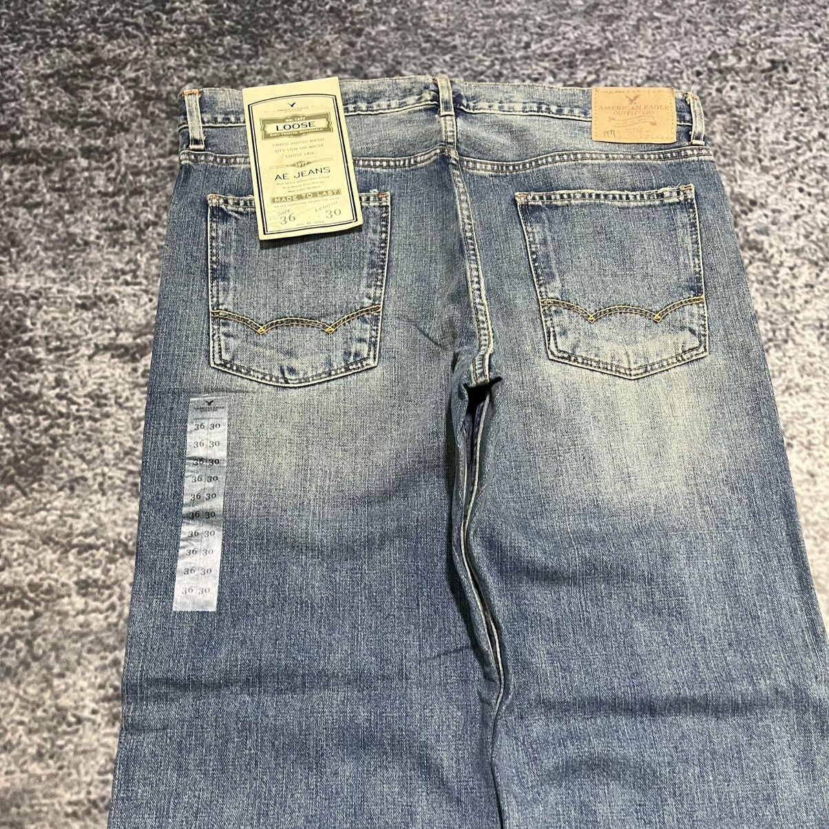 American Eagle Outfitters Vintage Y2K American Eagle Blue Faded Baggy Wide Leg Jeans Size US 38 / EU 54 - 3 Thumbnail