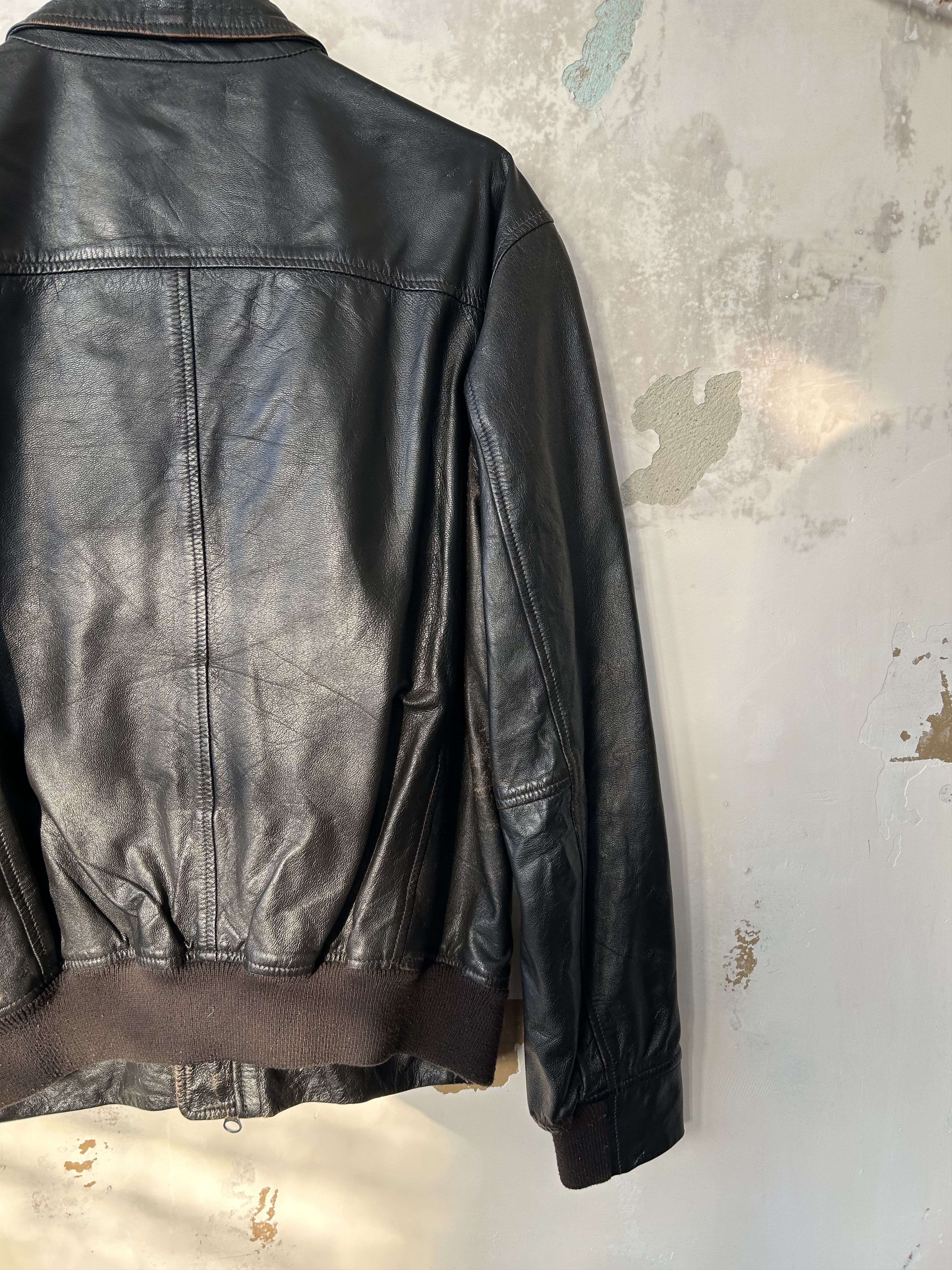 Armani Armani Jeans Leather Jacket Men size M Size US M / EU 48-50 / 2 - 8 Thumbnail