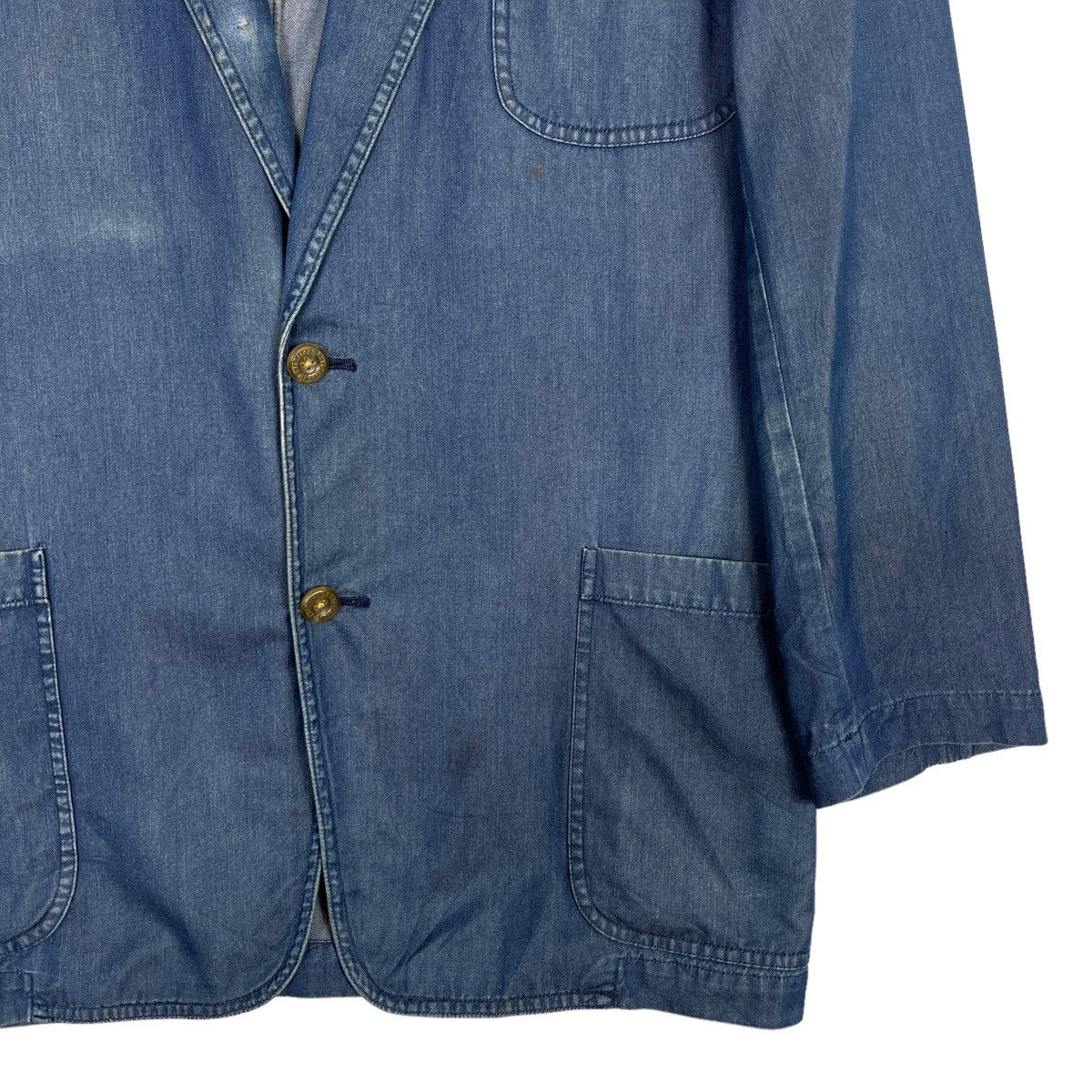 Burberry 🔥 BURBERRY DENIM BLAZER JACKET Size US M / EU 48-50 / 2 - 5 Thumbnail