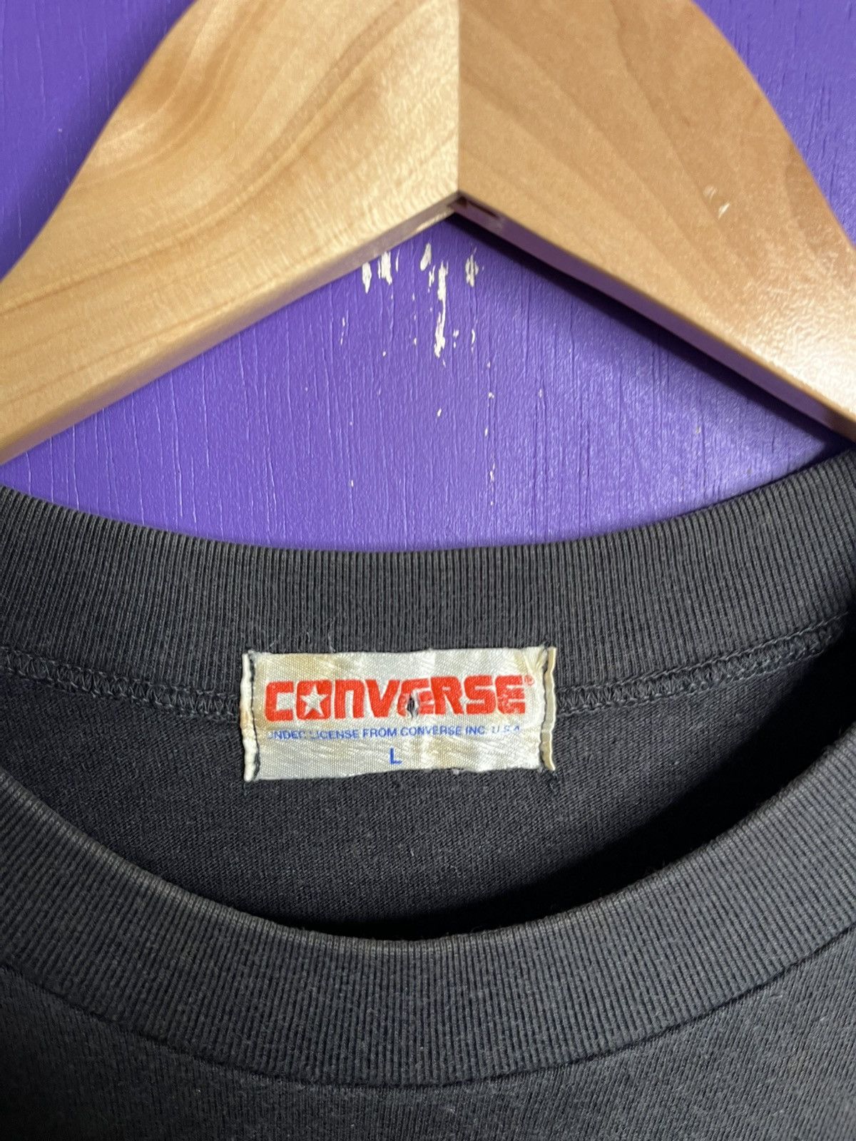 Converse × NBA × Vintage Vintage 90s Converse Larry Johnson grandmama long-sleeve Size US L / EU 52-54 / 3 - 4 Thumbnail