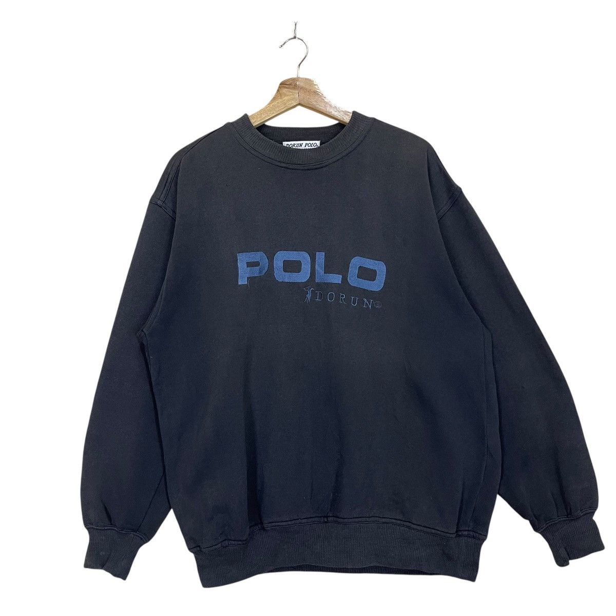 U.S. Polo Assn. Vintage 90s Polo Dorun Big Logo Crewneck Sweatshirt Size US L / EU 52-54 / 3 - 1 Thumbnail