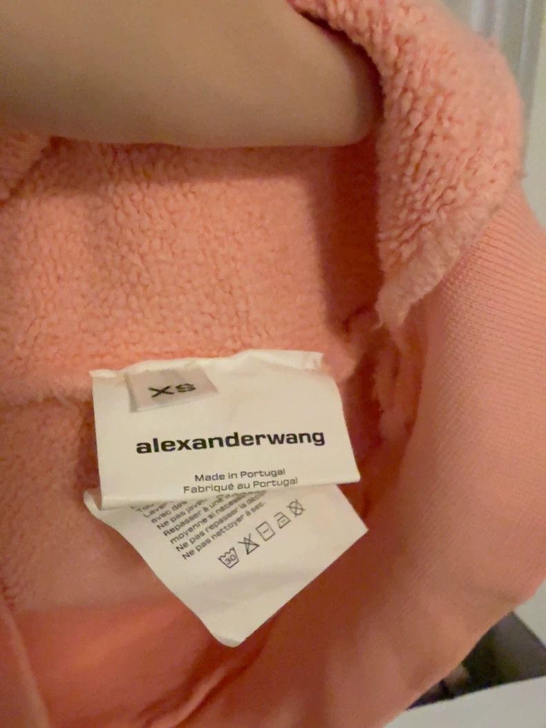 Alexander Wang Alexander Wang Pink Oversized Hoodie- Size XS / US 0-2 / IT 36-38 - 4 Thumbnail