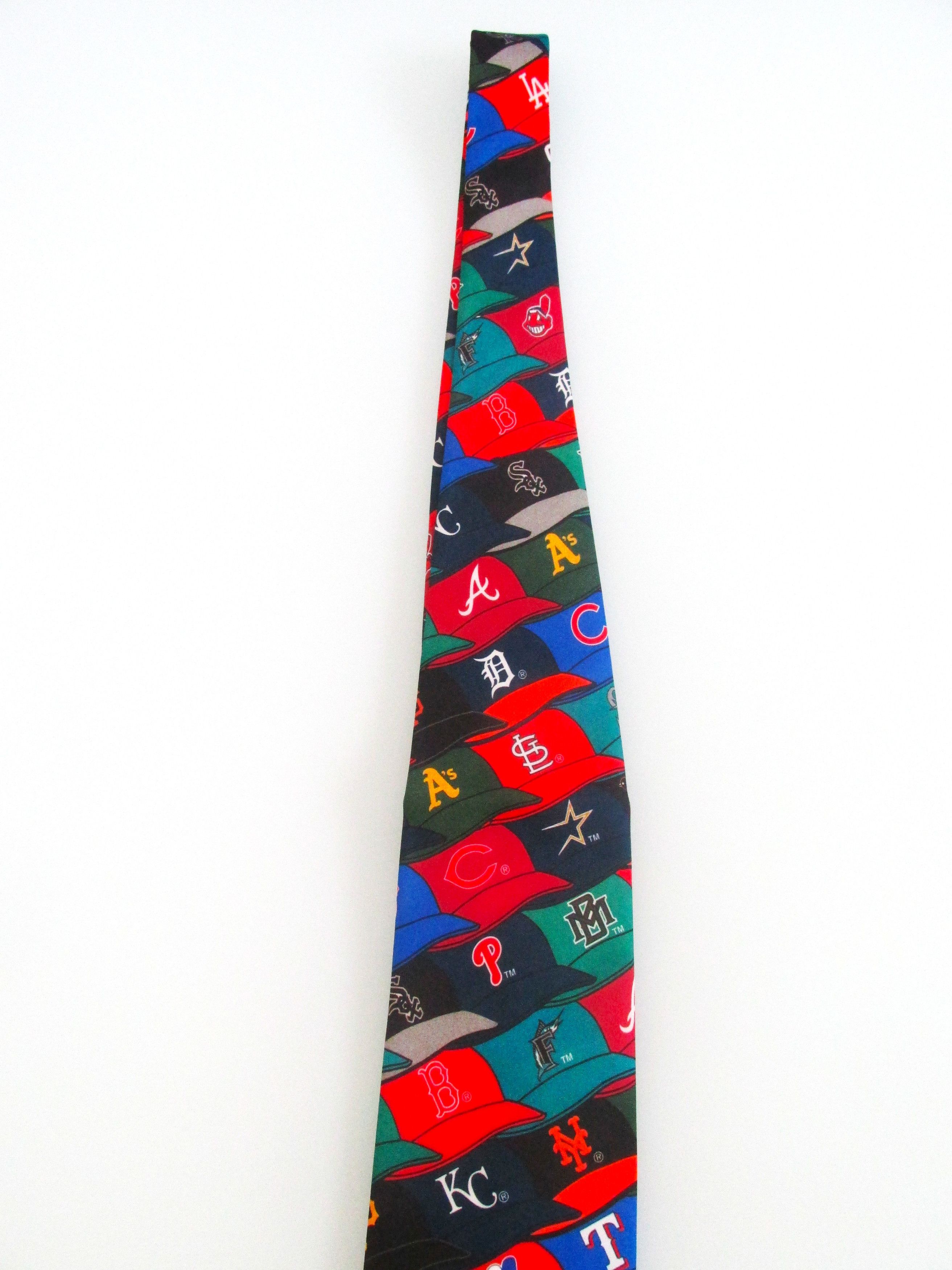 Vintage Vintage Surrey "MLB Caps" Men's Tie Size ONE SIZE - 3 Thumbnail