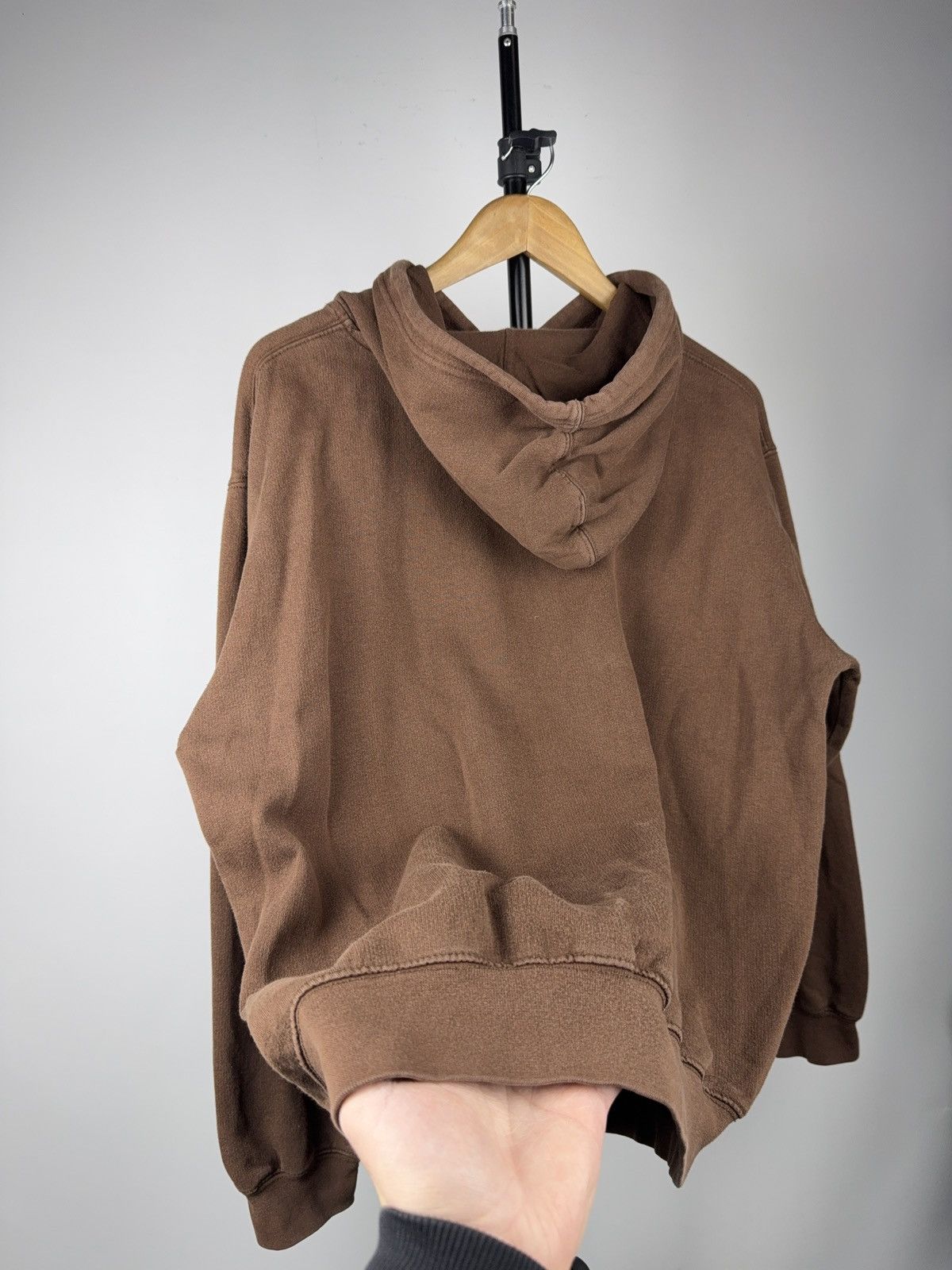 Vintage FC St Pauli Skull Hoodie Totenkopf Brown Pullover Streetwear Size US L / EU 52-54 / 3 - 11 Thumbnail